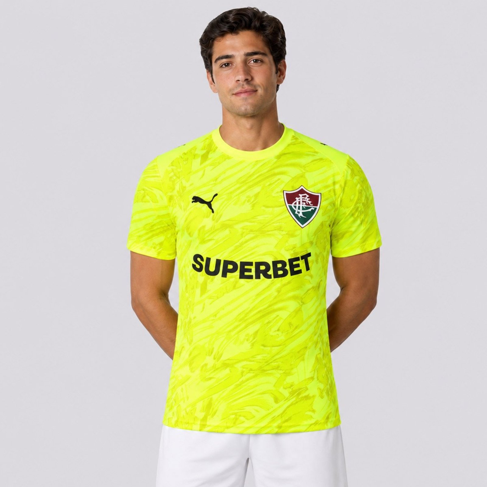 Camisa Puma Fluminense III Goleiro 2026 Patch Libertadores