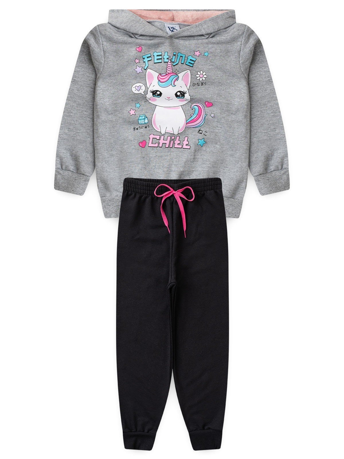 Infantil - Conjunto Platinum Pequeno Felino Mescla