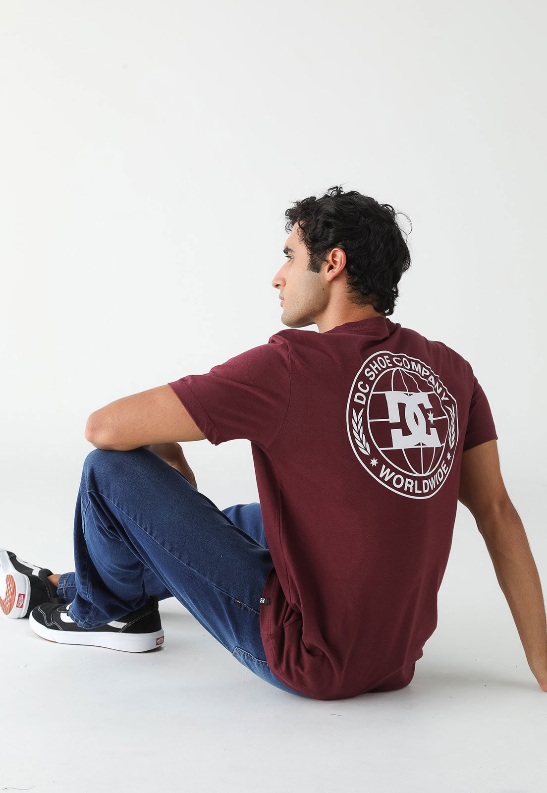 Camiseta DC Shoes Pressed Vinho