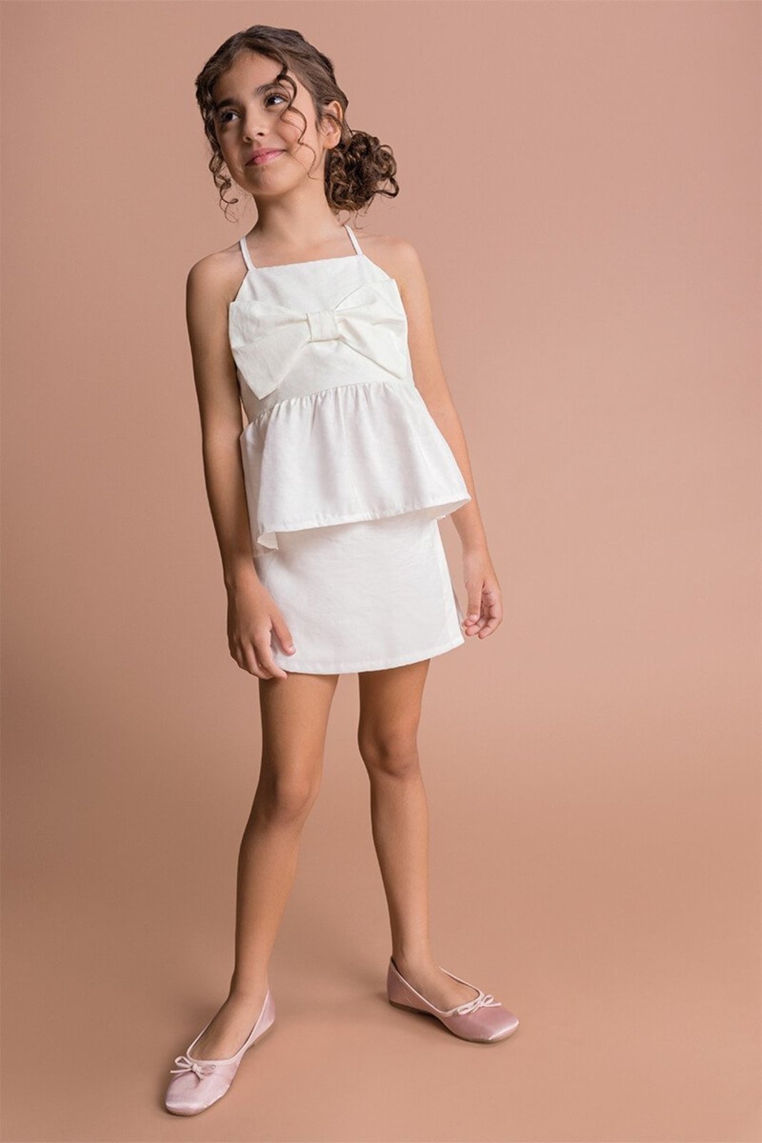 Infantil - Conjunto Bugbee Blusa e Shorts Saia Tecido