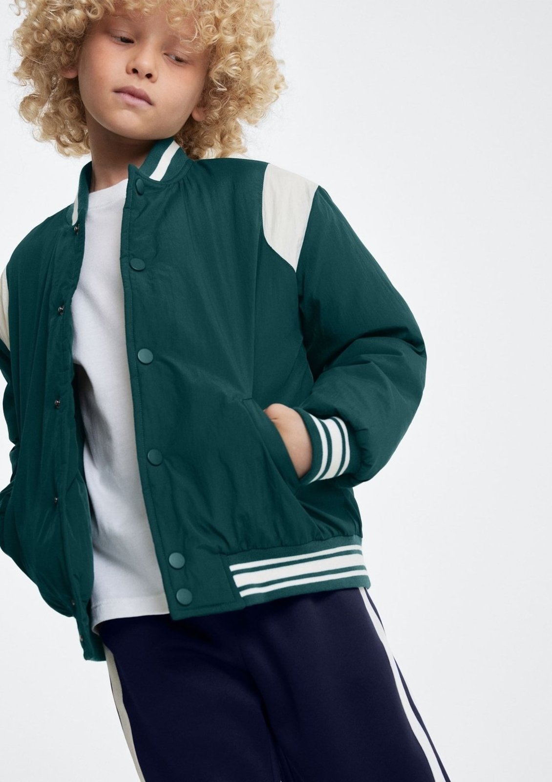 Infantil - Jaqueta Menino Bomber College Hering