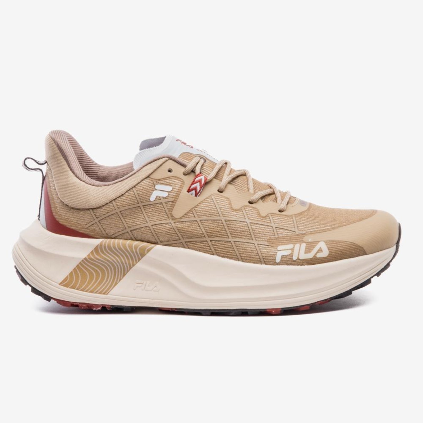 Vista 2 Tênis Fila Racer Skytrail Feminino bege Fila bege