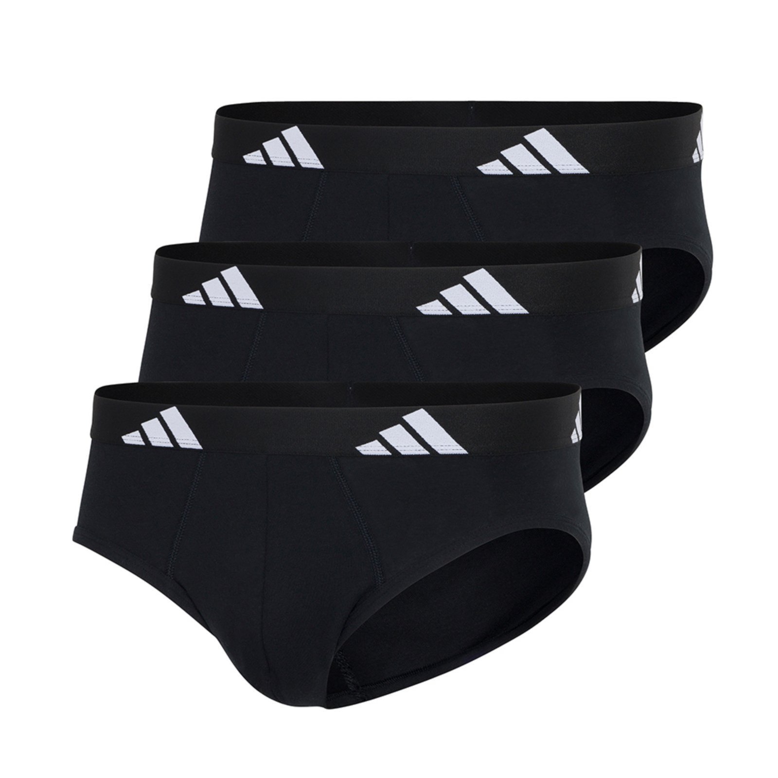 Kit com 3 Cuecas Cavadas adidas Underwear Preto