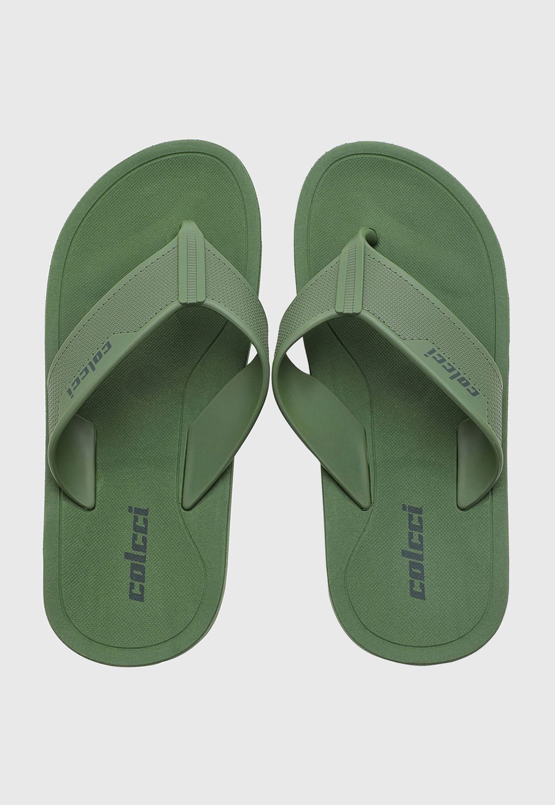 Chinelo Masculino Colcci Tira Larga Logo Verde