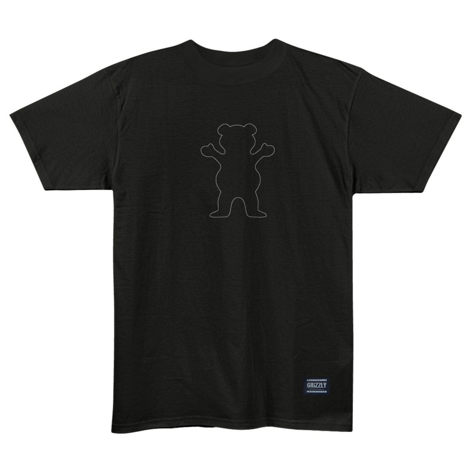 Camiseta Grizzly Outline Og Bear Tee - BLACK