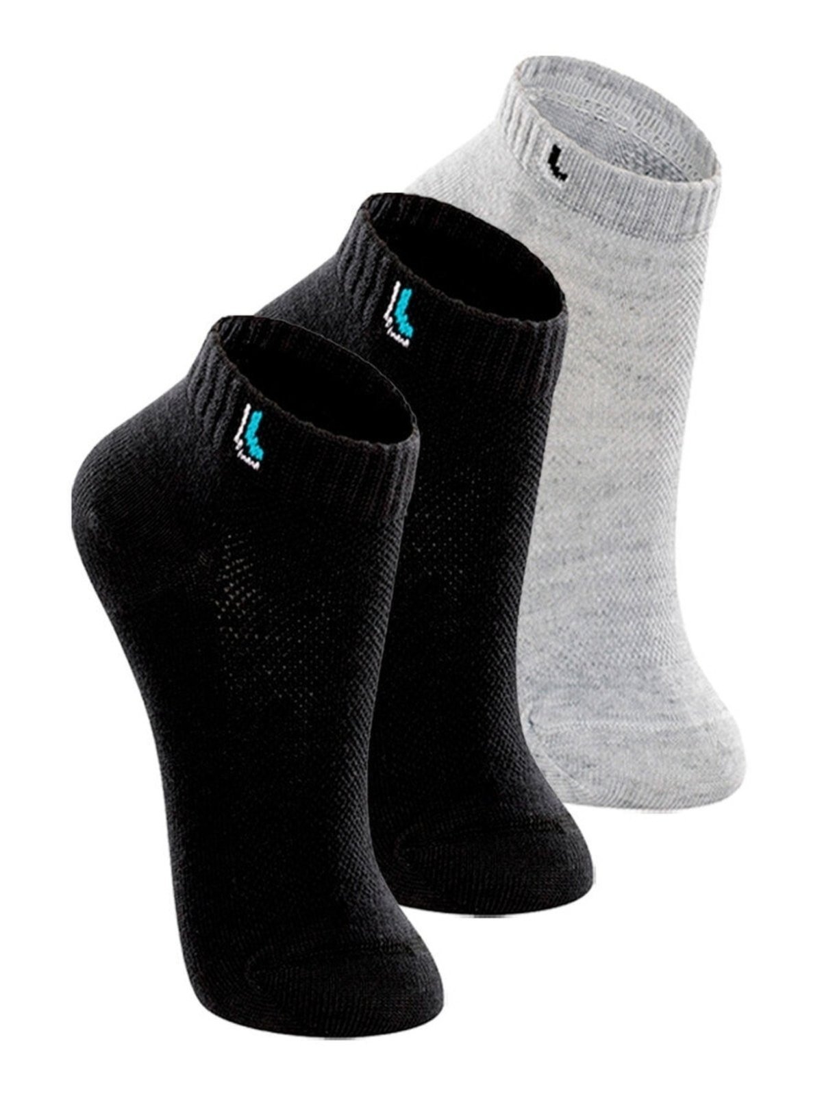 Kit 3 Pares de Meias Cano Curto Lupo 2725-005 Preto