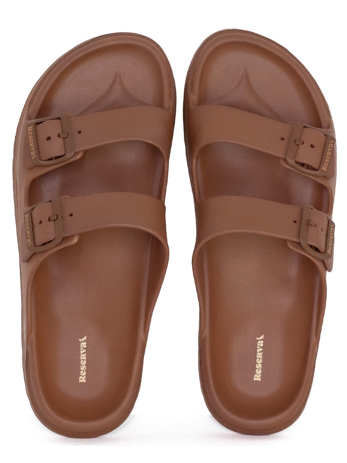 Sandália Masculina Reserva RSV Go Arpoador Confortável Chinelo Resistente Marrom Whisky