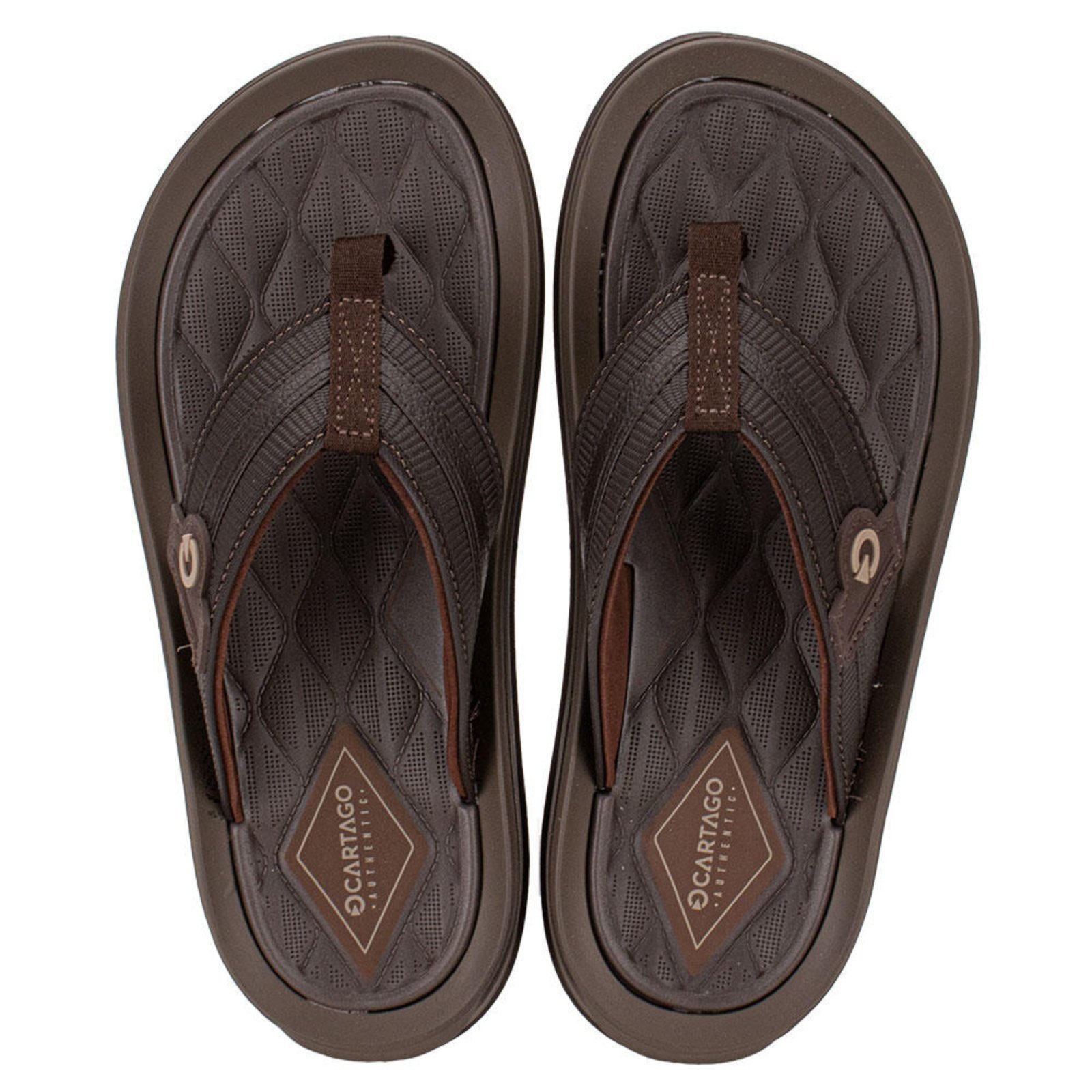 Chinelo Masculino Santorini Vii Cartago 12403 A3292403 Marrom