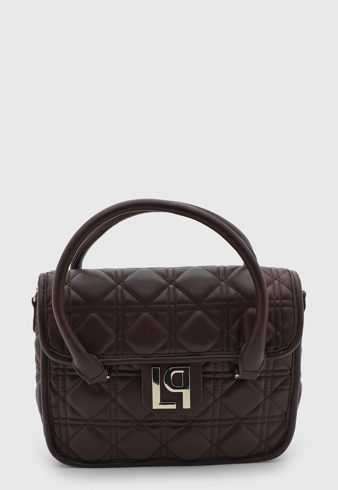Bolsa Feminina Lança Perfume Média Matelassê Vinho