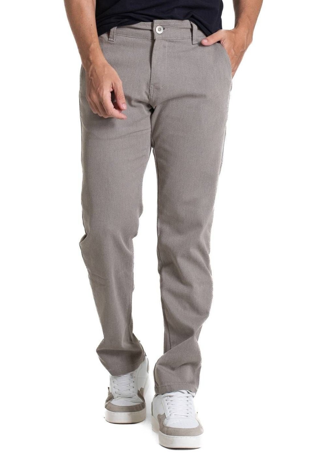 Calça Sarja Sawary Slim - 282126 - Marrom - Sawary