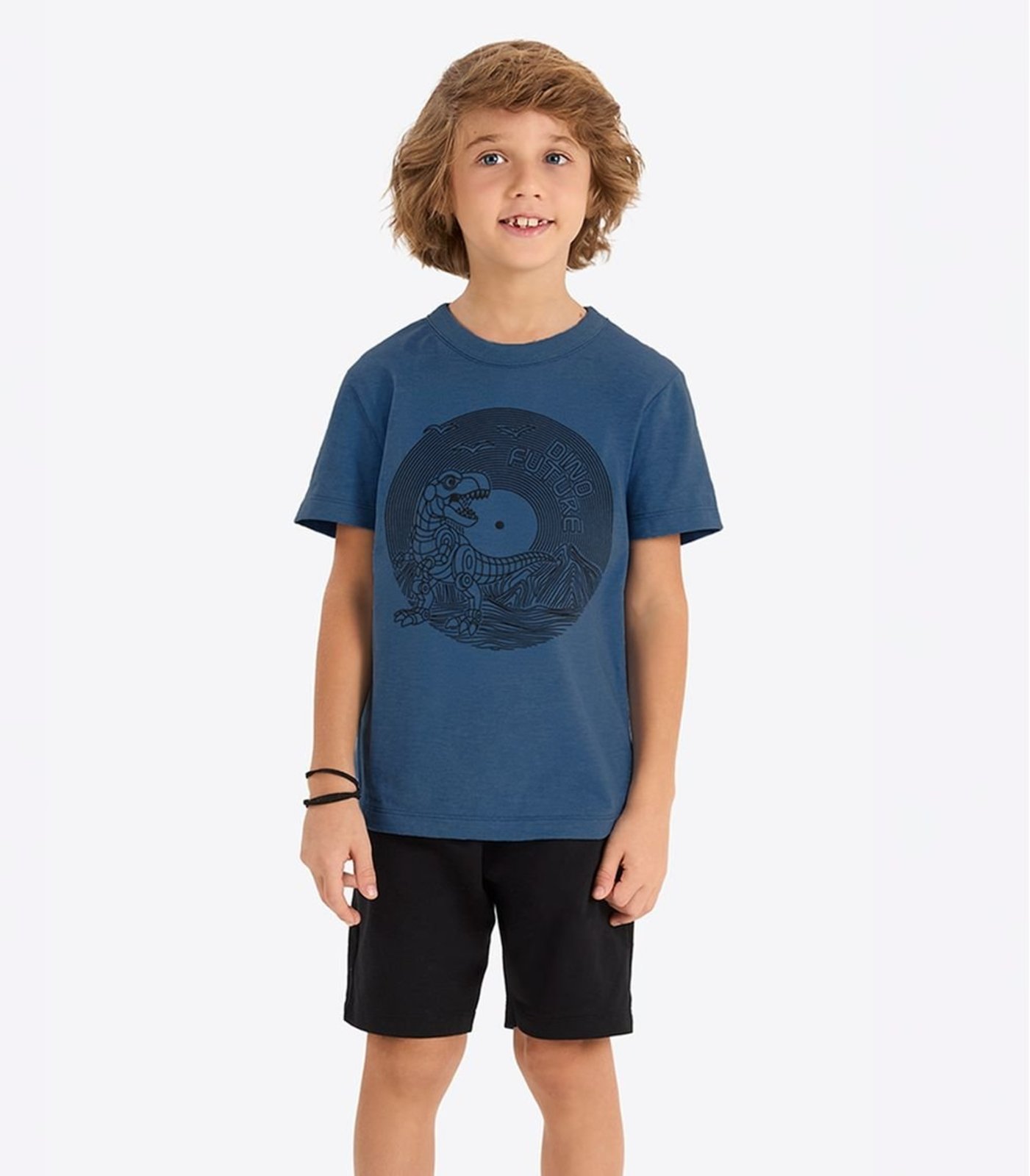 Infantil - Conjunto Verão Menino Relevo Rovi Azul