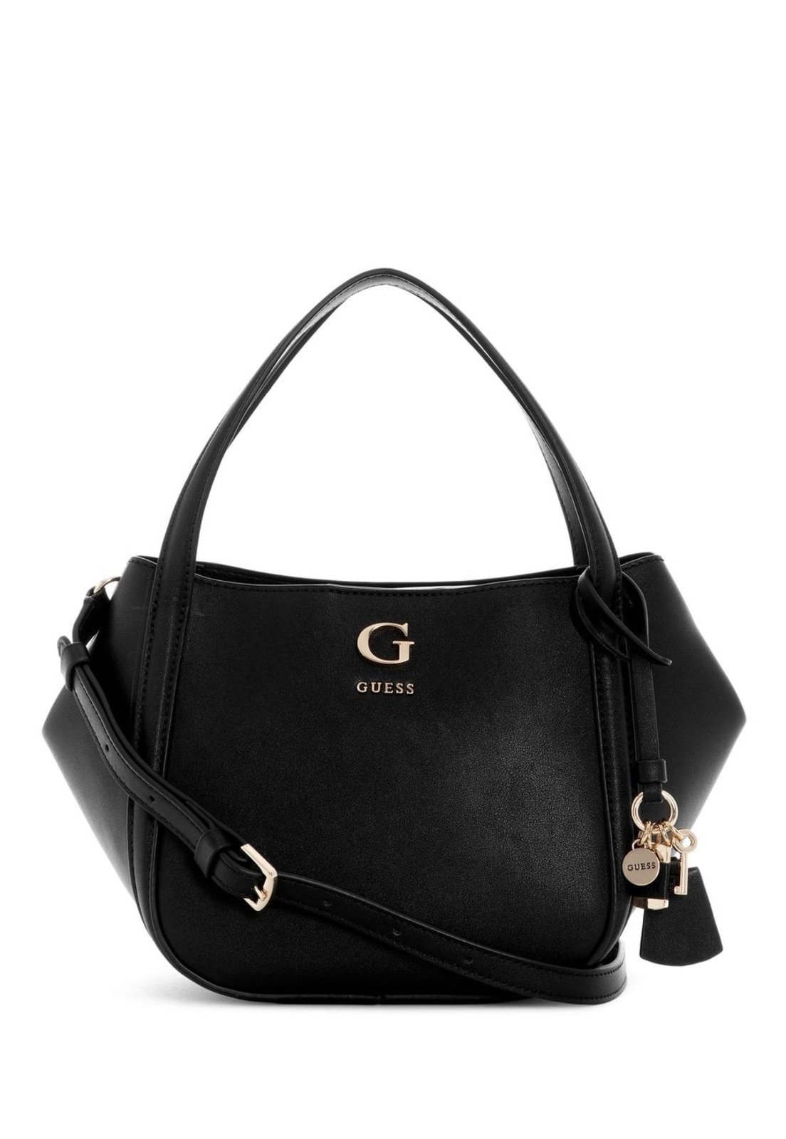 Bolsa Guess Coleen Satchel Pequena Preto