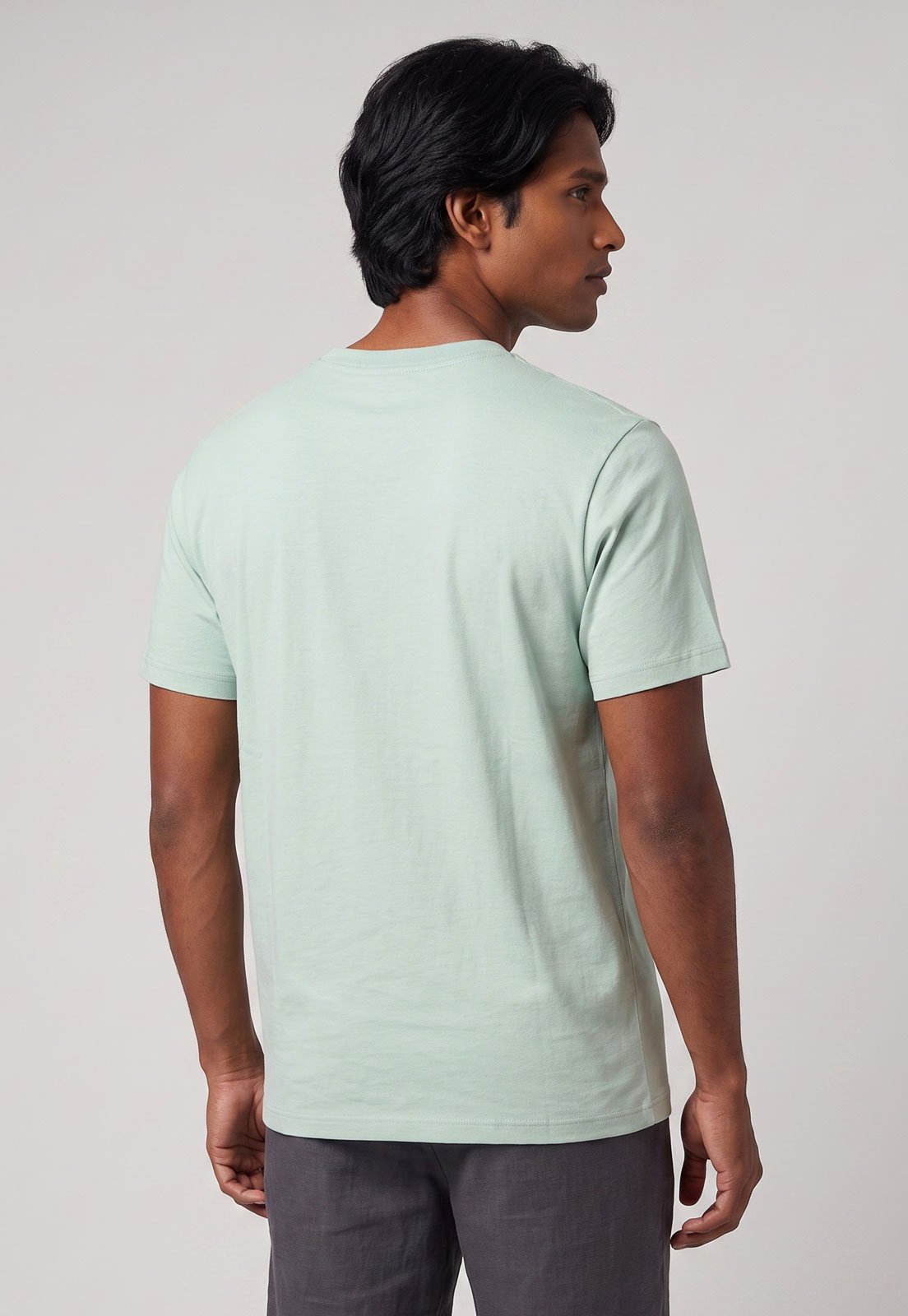 Camiseta Masculina Quiksilver Transfer Square Verde Claro