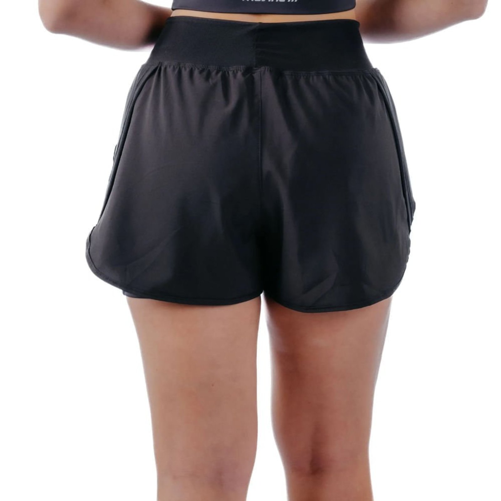 Vista 3 Short Feminino Poker Duplo Runner Sunset preto Poker preto