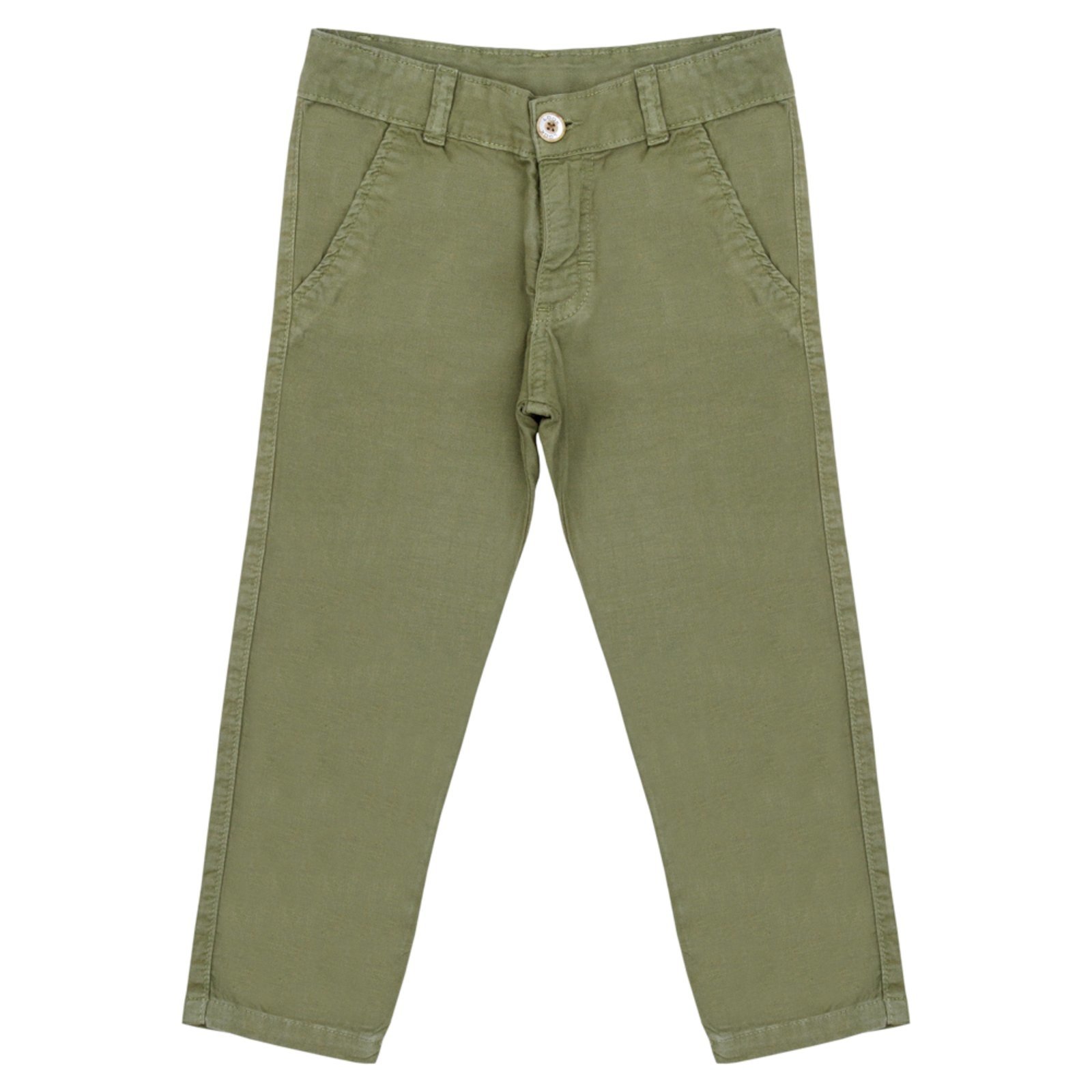 Infantil – Calça Look Jeans Alfaiataria Verde