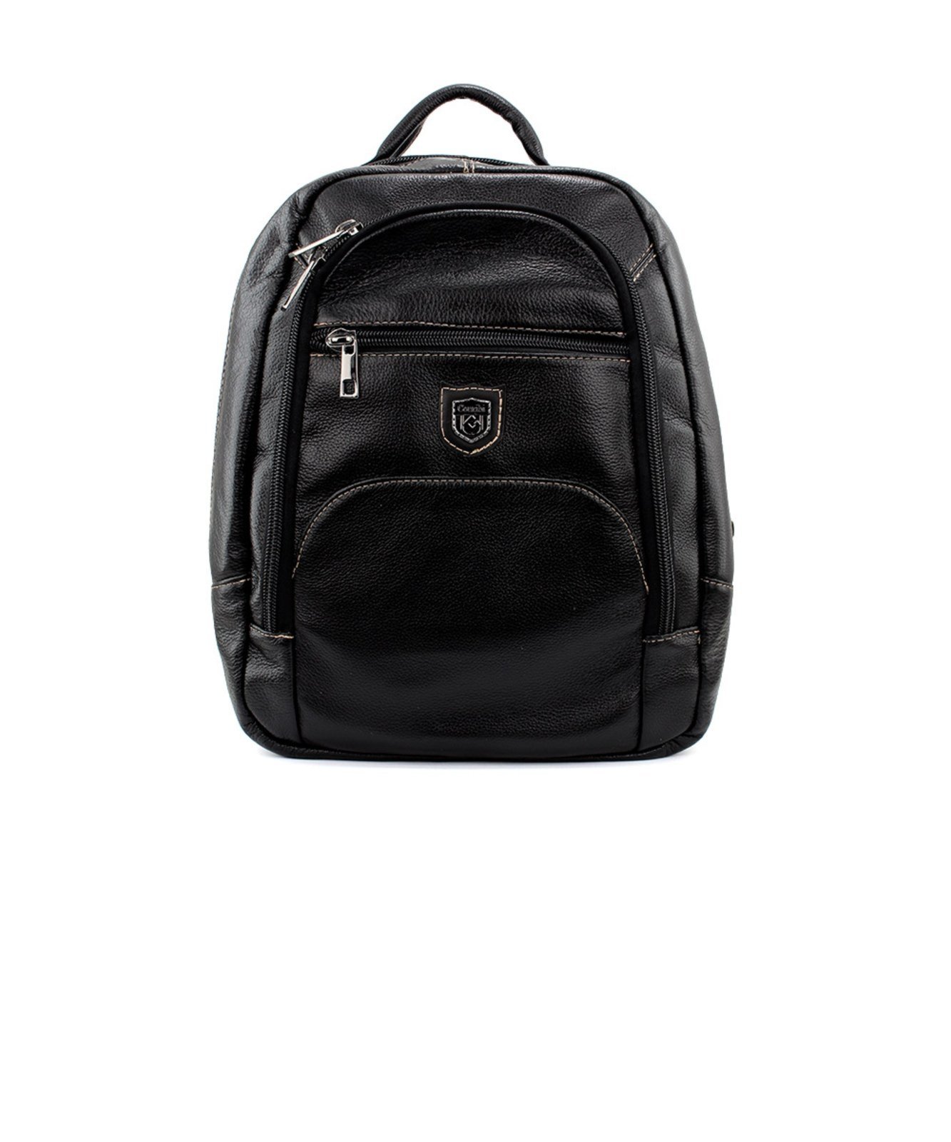 Vista 2 Mochila Masculina Couribi Porta Notebook Couro Preto Pixolé incolor Pixolé incolor