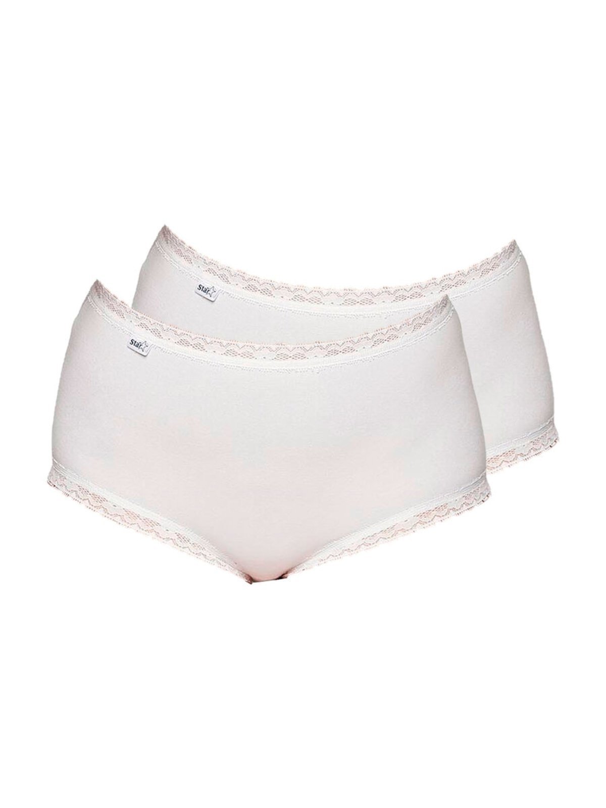 Kit com 2 Calcinhas Alta Star Max Triumph 24649 Branco