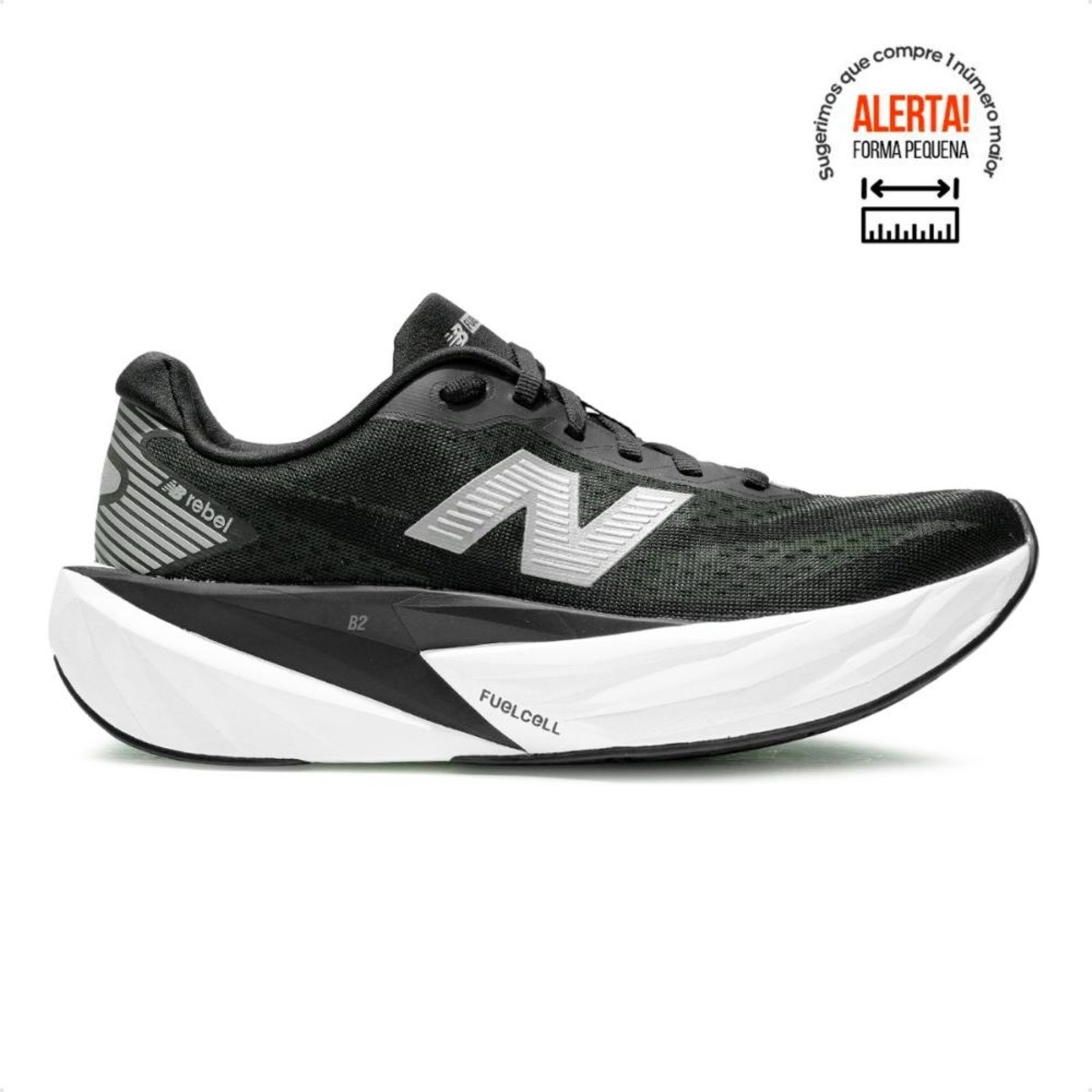 Tenis New Balance Fuelcell Rebel V5 Masculino Preto