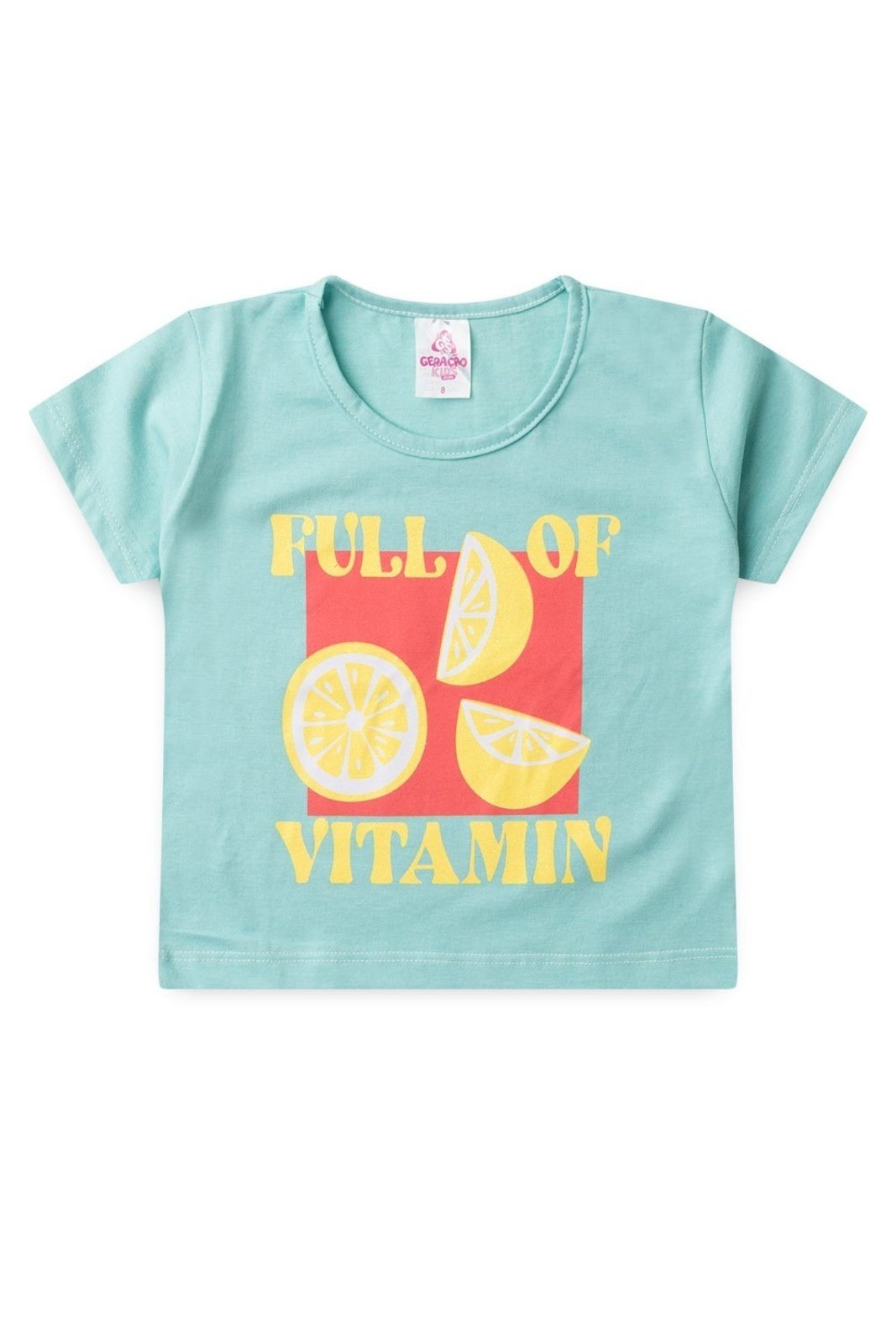 Infantil – Conjunto de Verão para Menina Blusa Cropped Frutas e Shorts – GKS