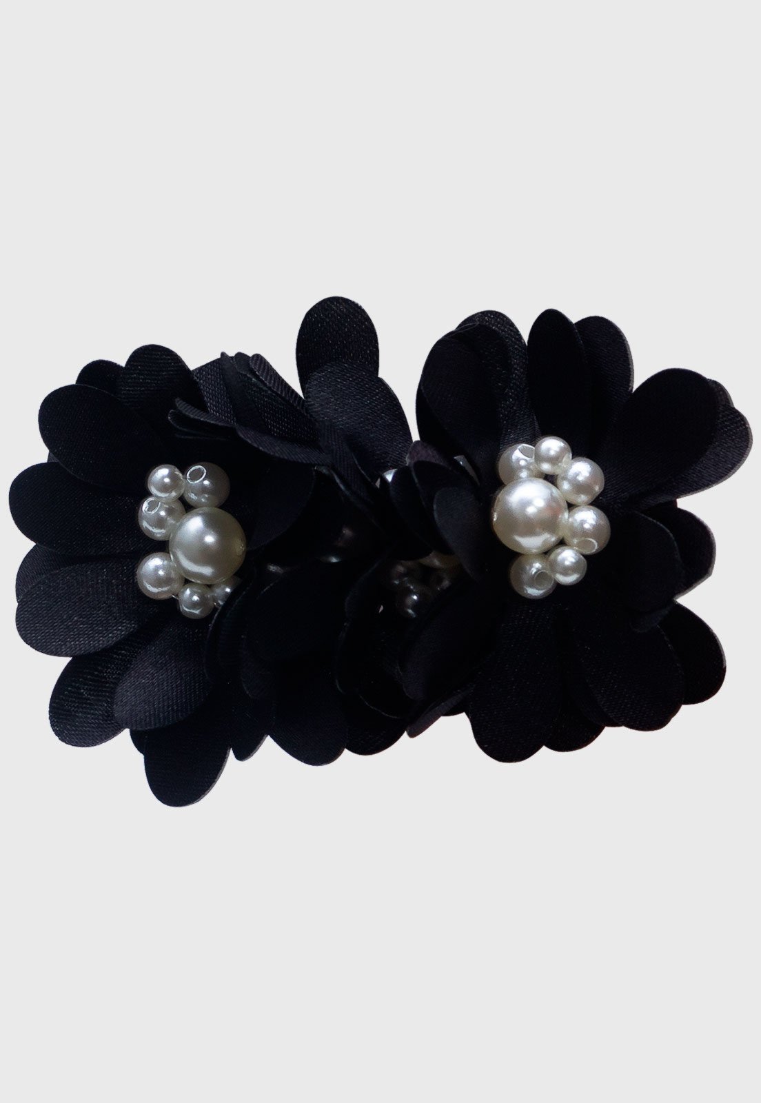 Vista 2 Infantil - Presilha Popidi Menina Flor preto Pópidí preto