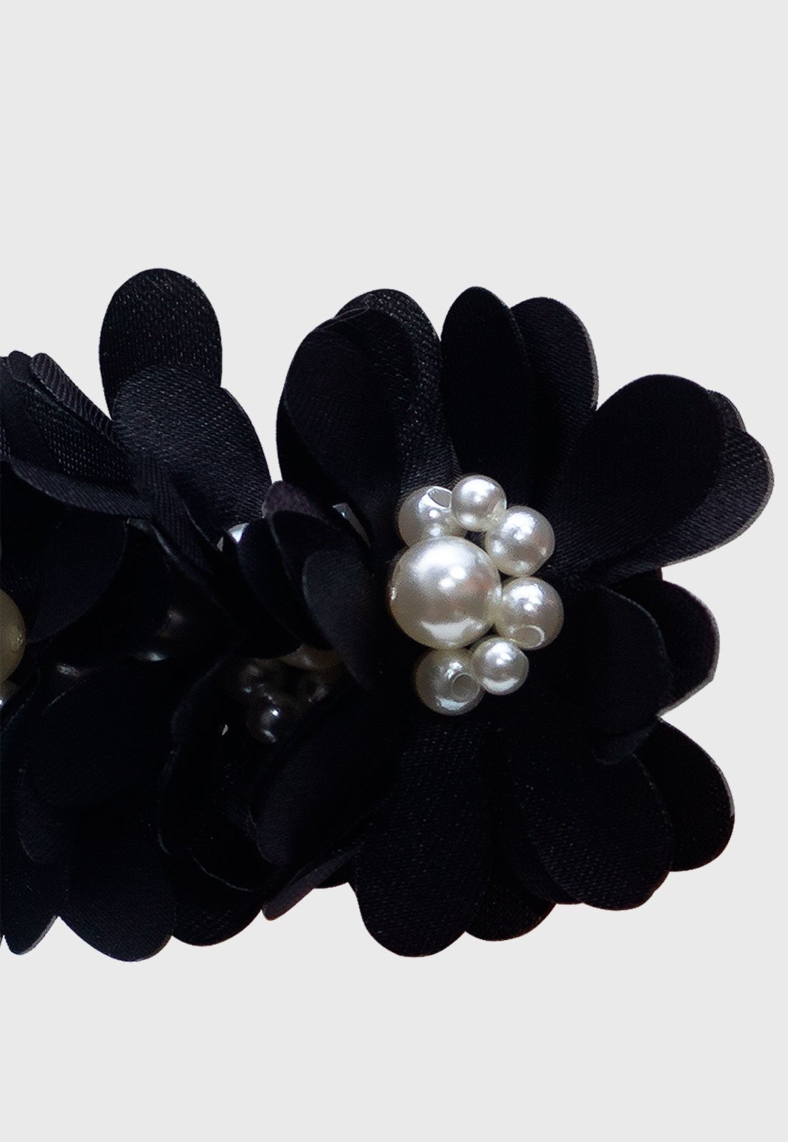 Vista 3 Infantil - Presilha Popidi Menina Flor preto Pópidí preto