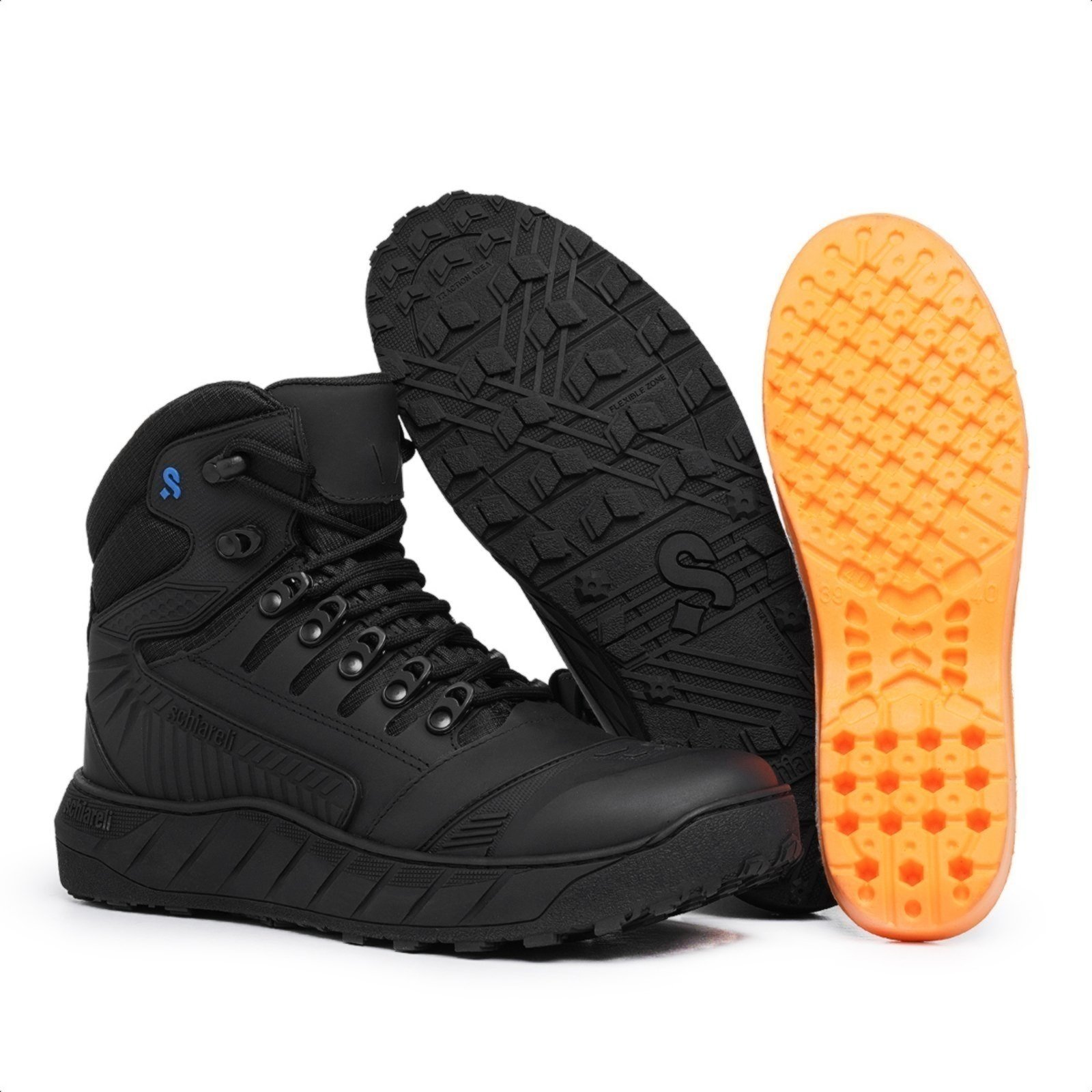 Bota Masculina Adventure Militar Tático Schiareli 956 Preto