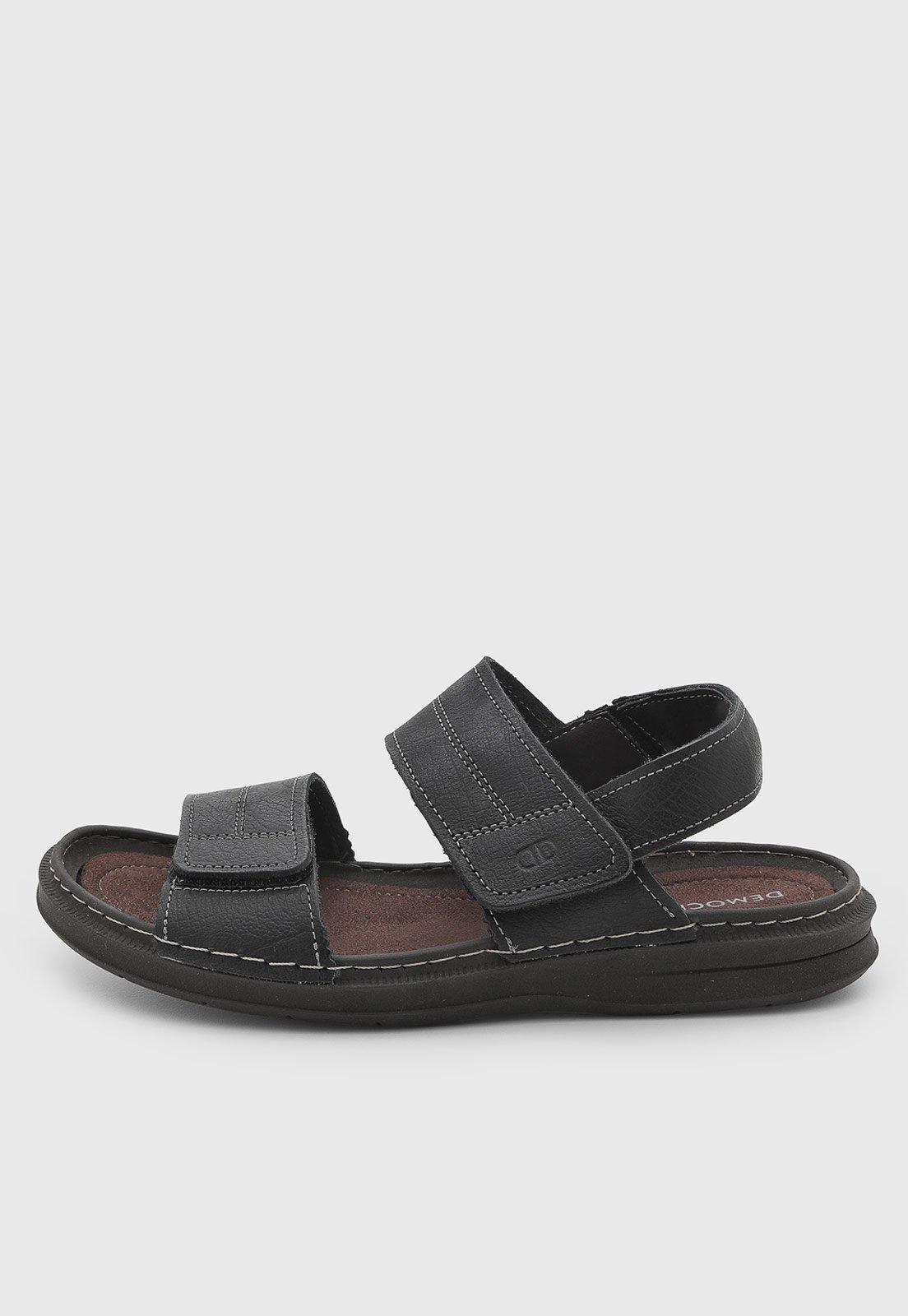 Sandália Masculina Democrata Lazy Couro Preta