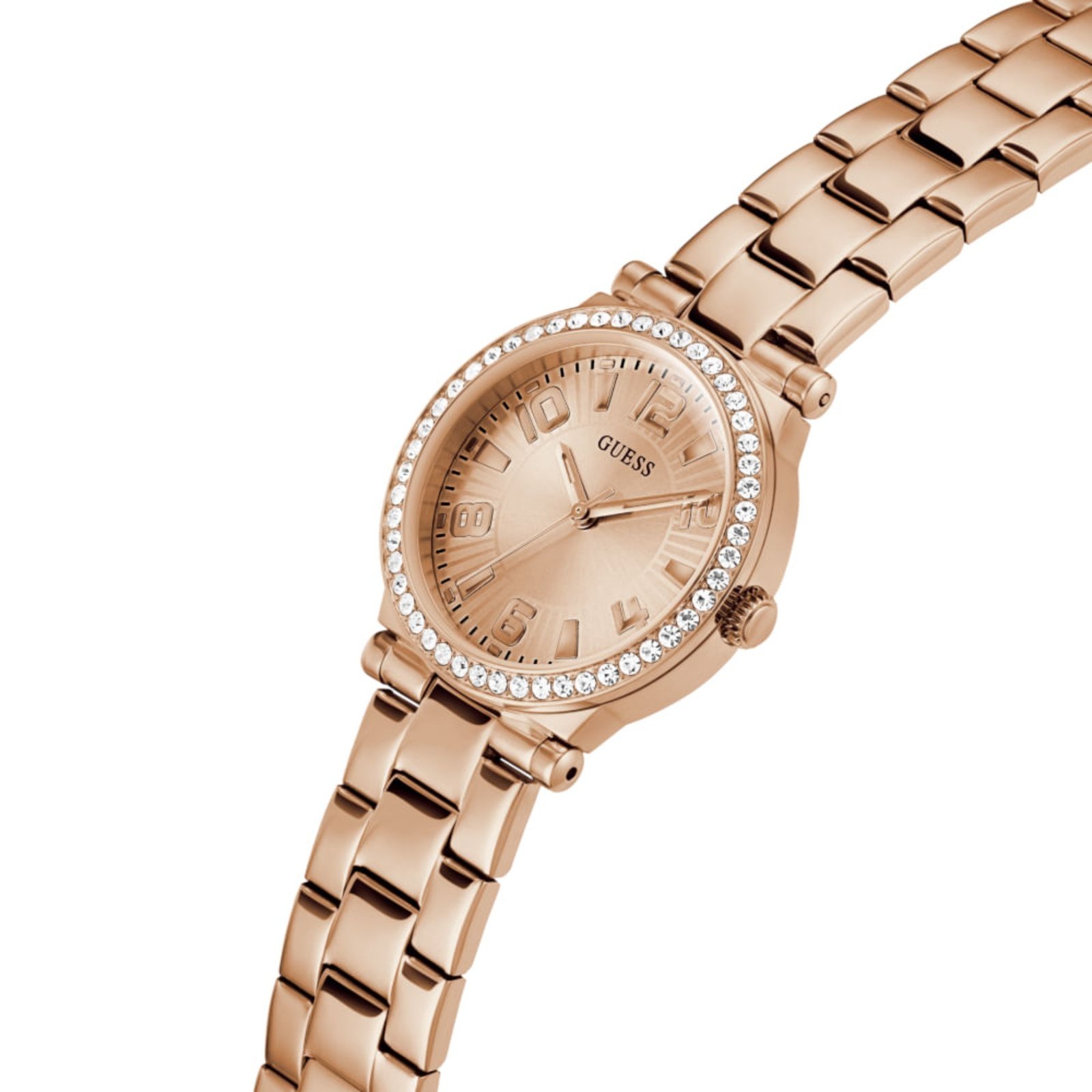 Vista 3 Relógio Guess Feminino Moldura Cristais Rosé rosa rosé Guess rosa rosé