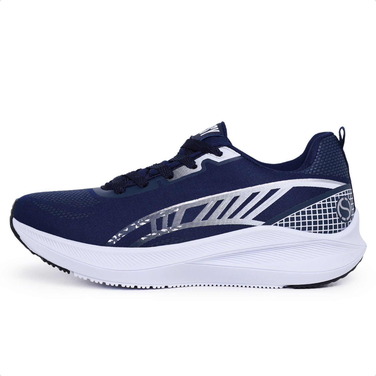Tênis Masculino Esportivo Izabella Helena Treino Academia Caminhada Fitness Leve Confortável Azul Marinho