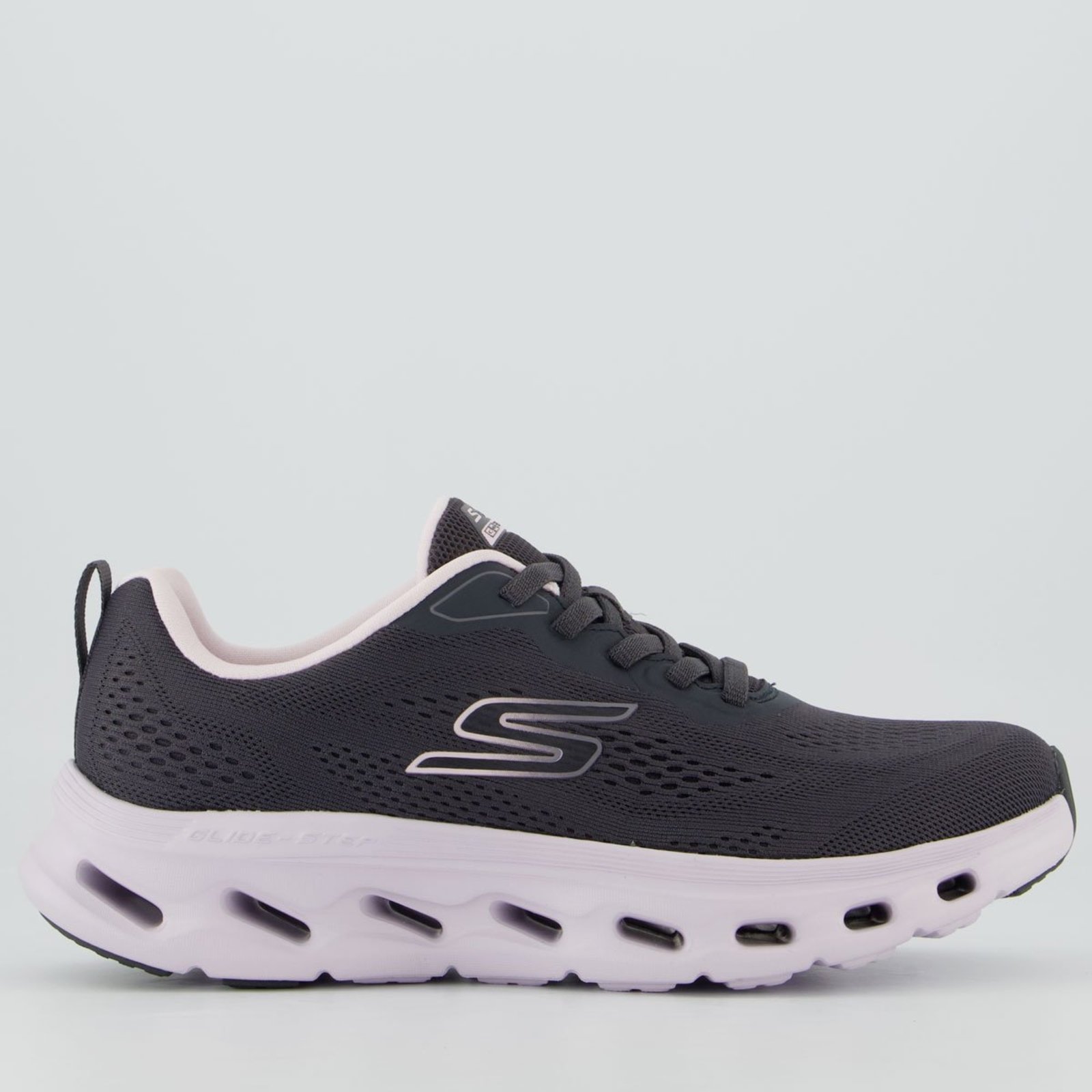Tênis Skechers Go Walk Glide-Step 2.0 Kriste Feminino Cinza e Lilás