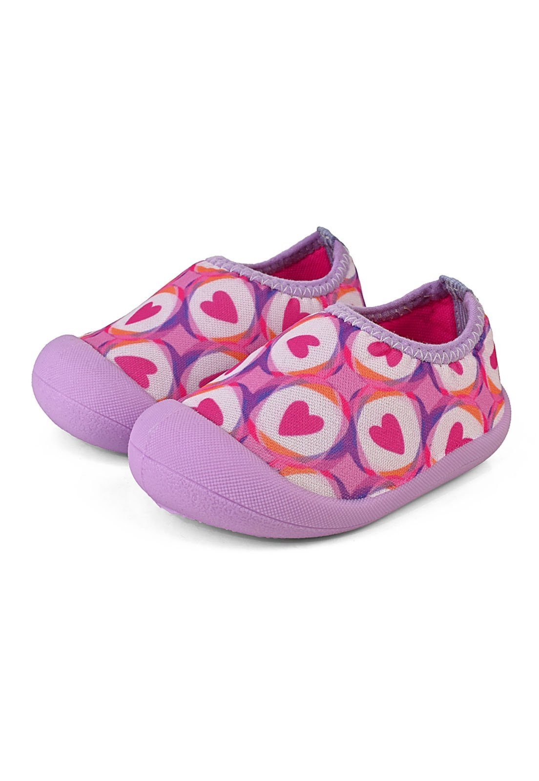 Vista 2 Infantil - Sapameia Menina Pink Corações Antiderrapante Casual Mzkid lilás/pink pink Mzkid lilás/pink pink