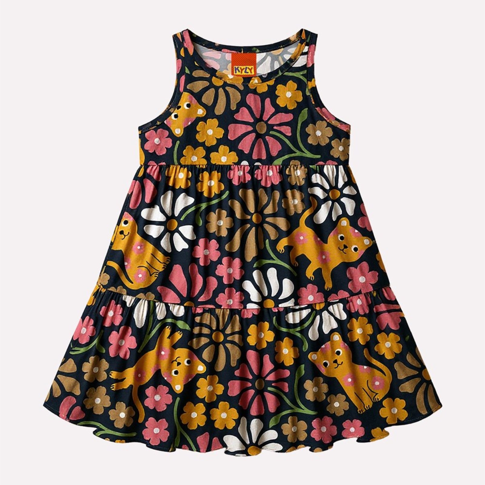 Infantil - Vestido Menina Estampado Kyly