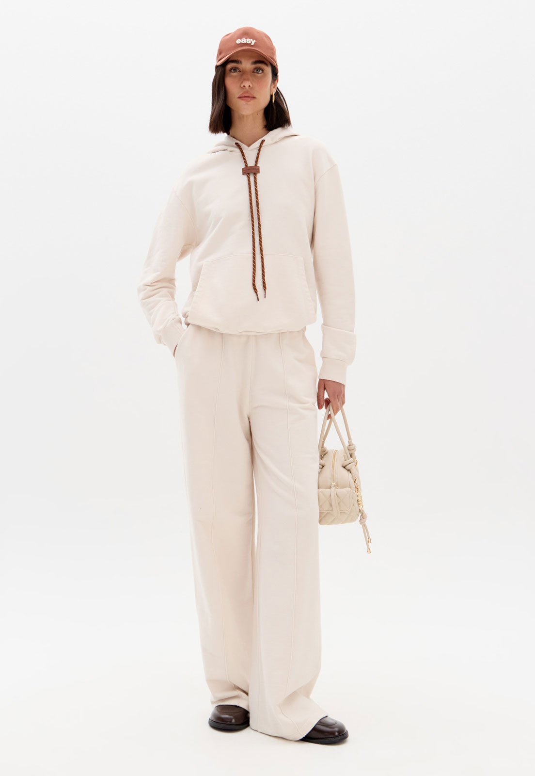 Vista 2 Calça Feminina Lança Perfume Cós Elástico Off-White off-white white Lança Perfume off-white white