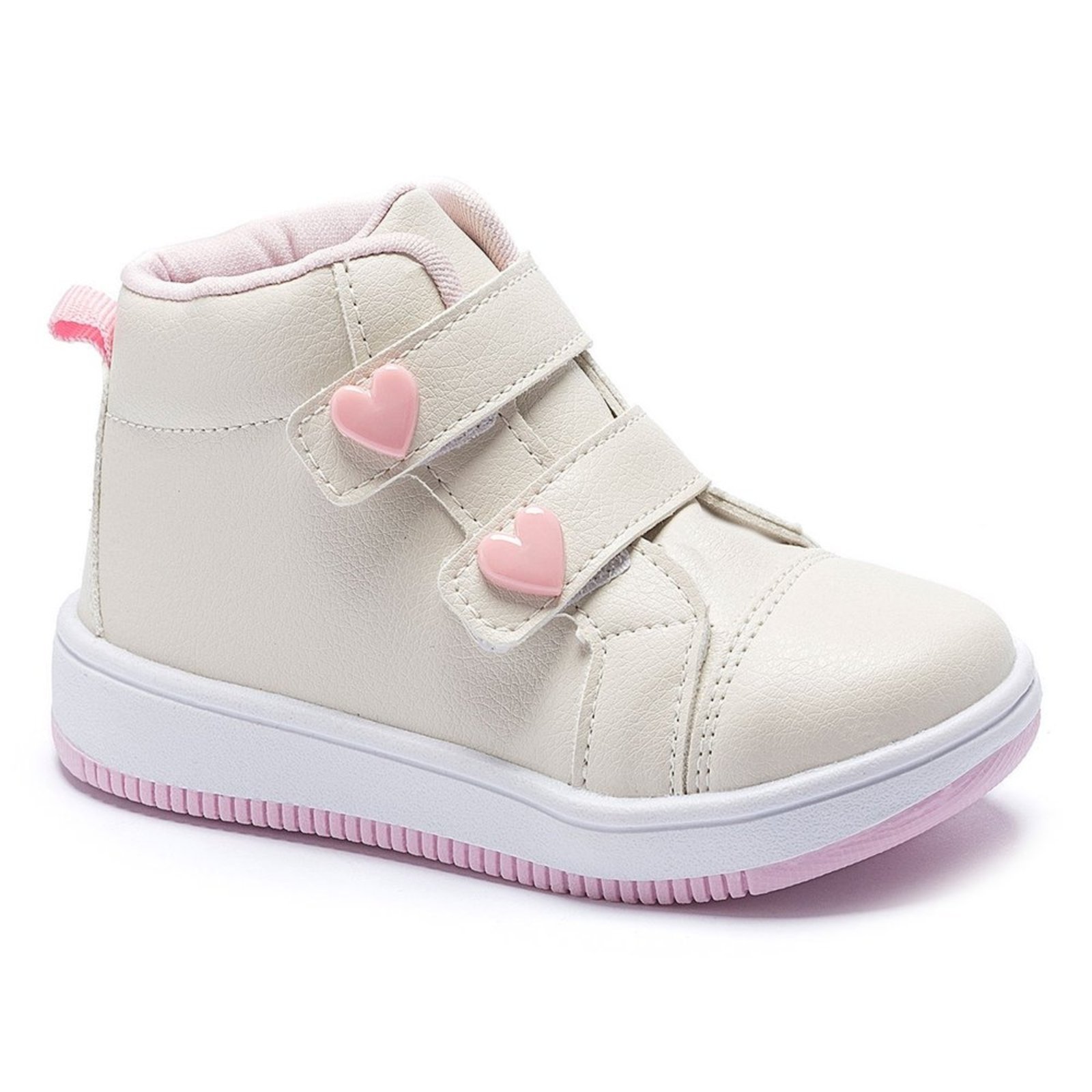Infantil - Abotinado Casual Pré- Menina Corações