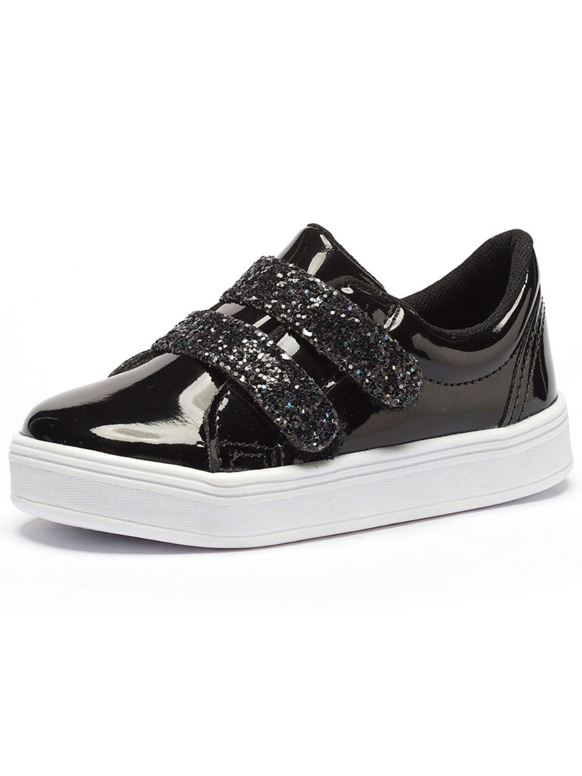 Infantil – Tênis Tininha Menina Casual Gliter Preto