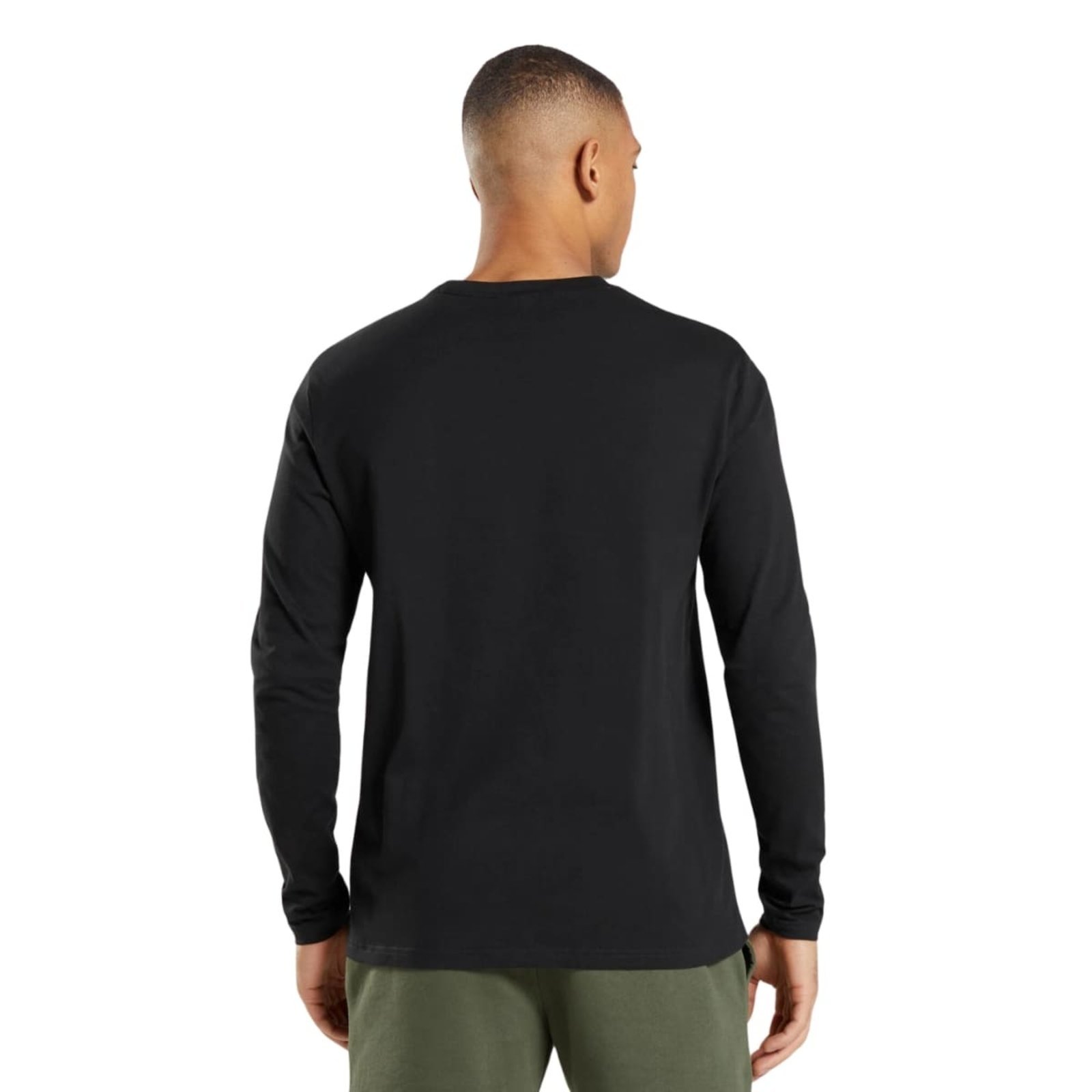 Vista 3 Camiseta Masculina Slim Fit Manga Longa Proteção UV Preta Di Nuevo preto Di Nuevo preto