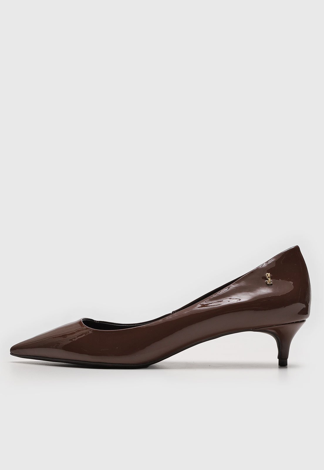 Scarpin Santa Lolla Verniz Marrom