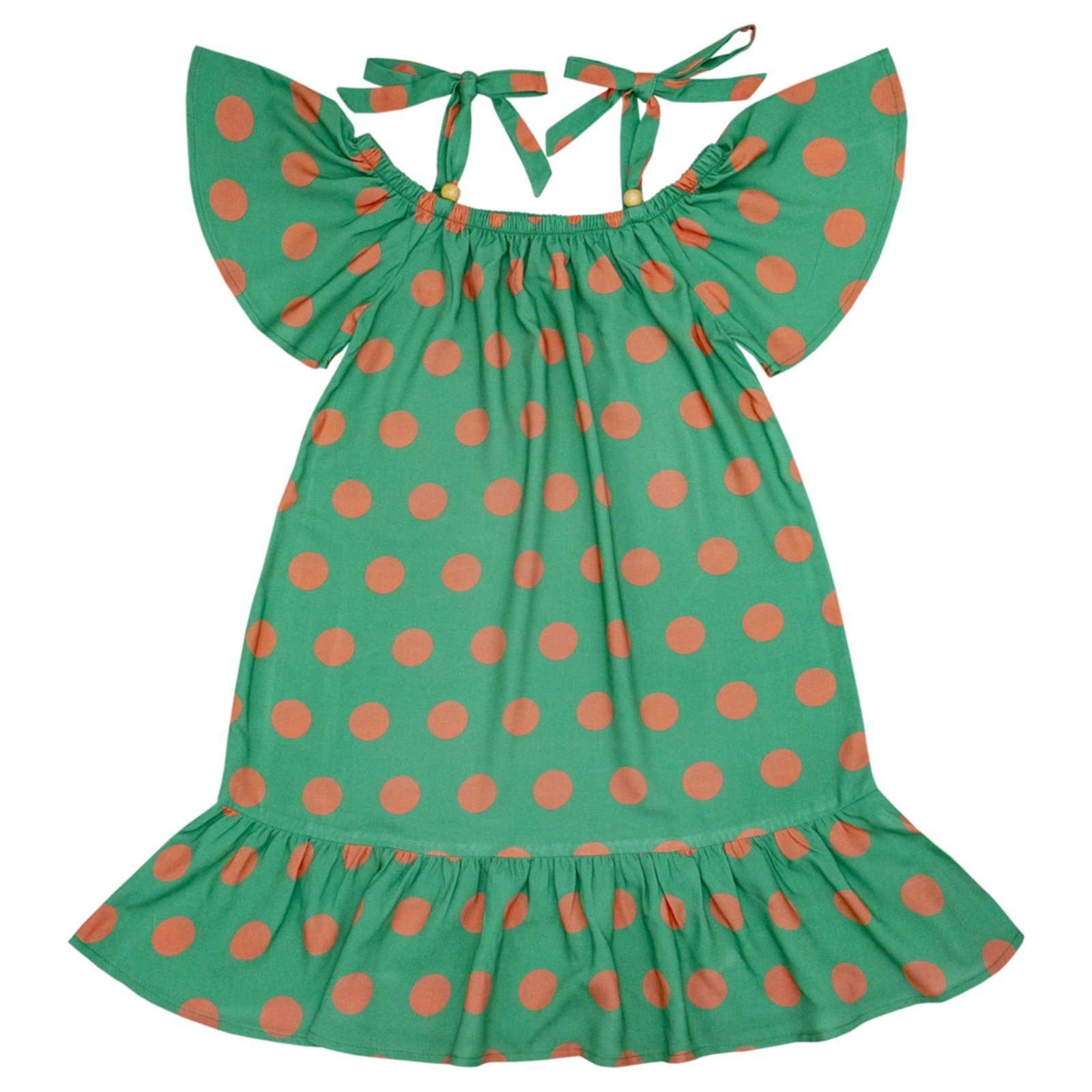 Vista 3 Infantil - Vestido Juvenil Look Jeans Viscose verde Look Jeans verde
