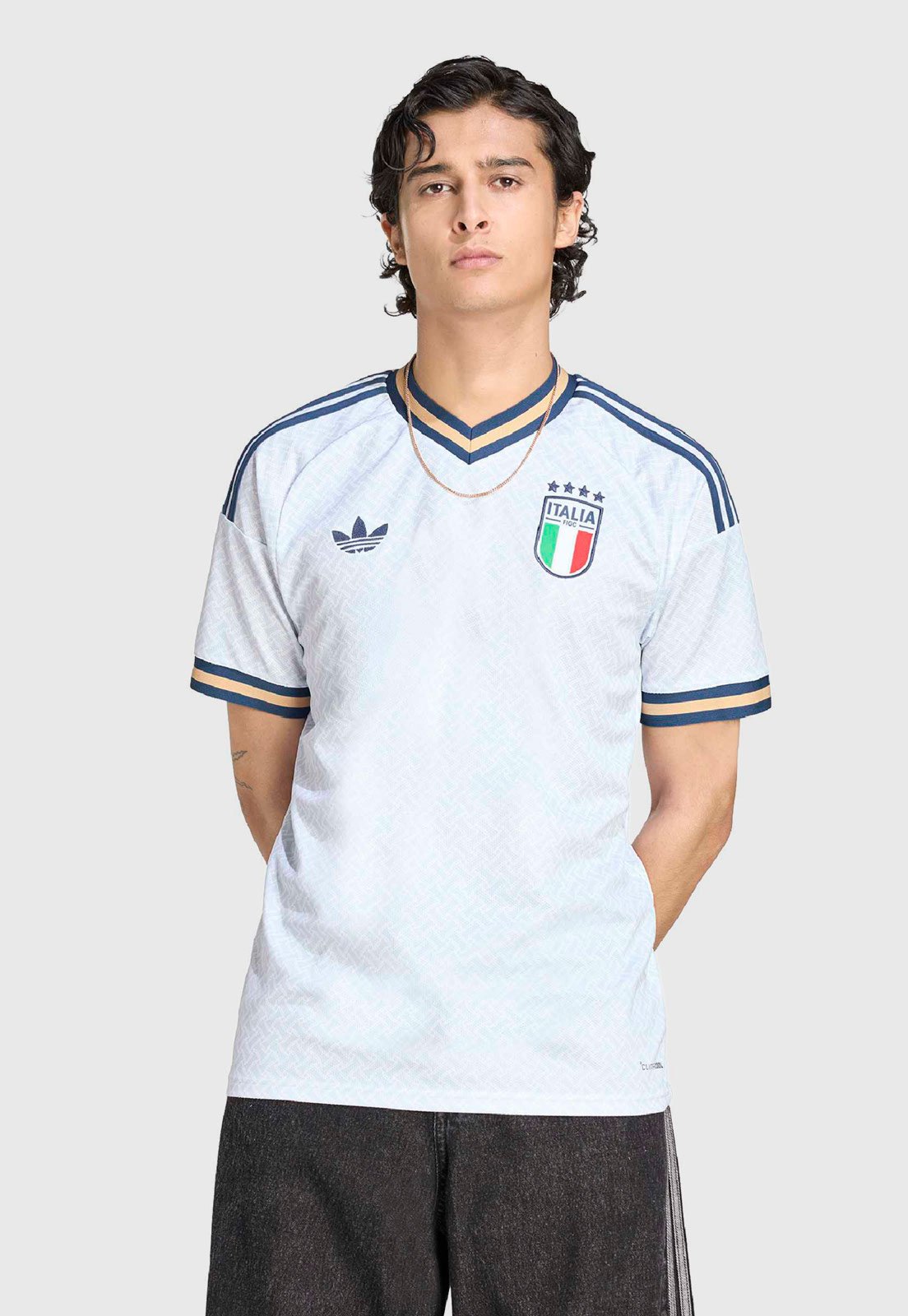 Camiseta Masculina adidas Performance Itália II Branca