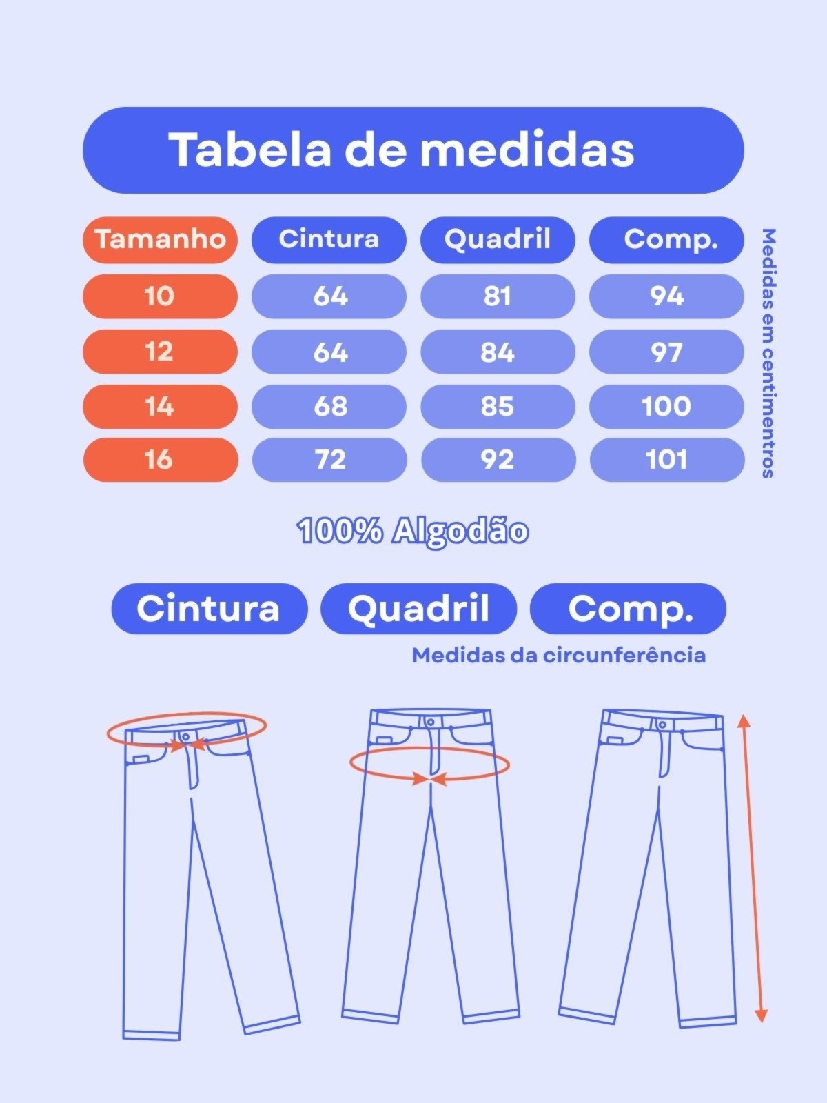 Vista 3 Infantil - Calça Sarja Crawling Cargo Wide Leg Juvenil Feminina bege bege