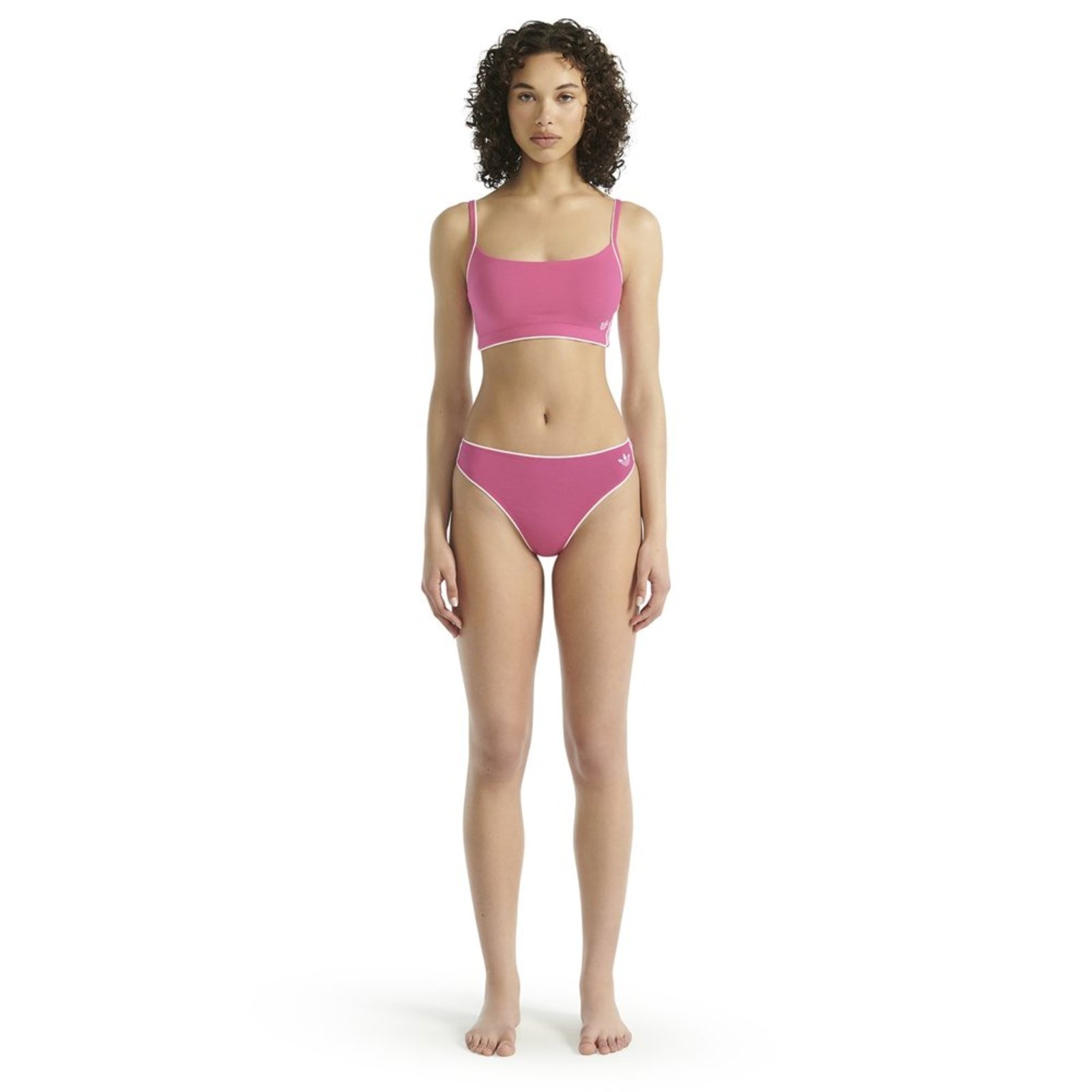 Vista 3 Calcinha Fio Dental Adidas Underwear rosa Adidas Underwear rosa