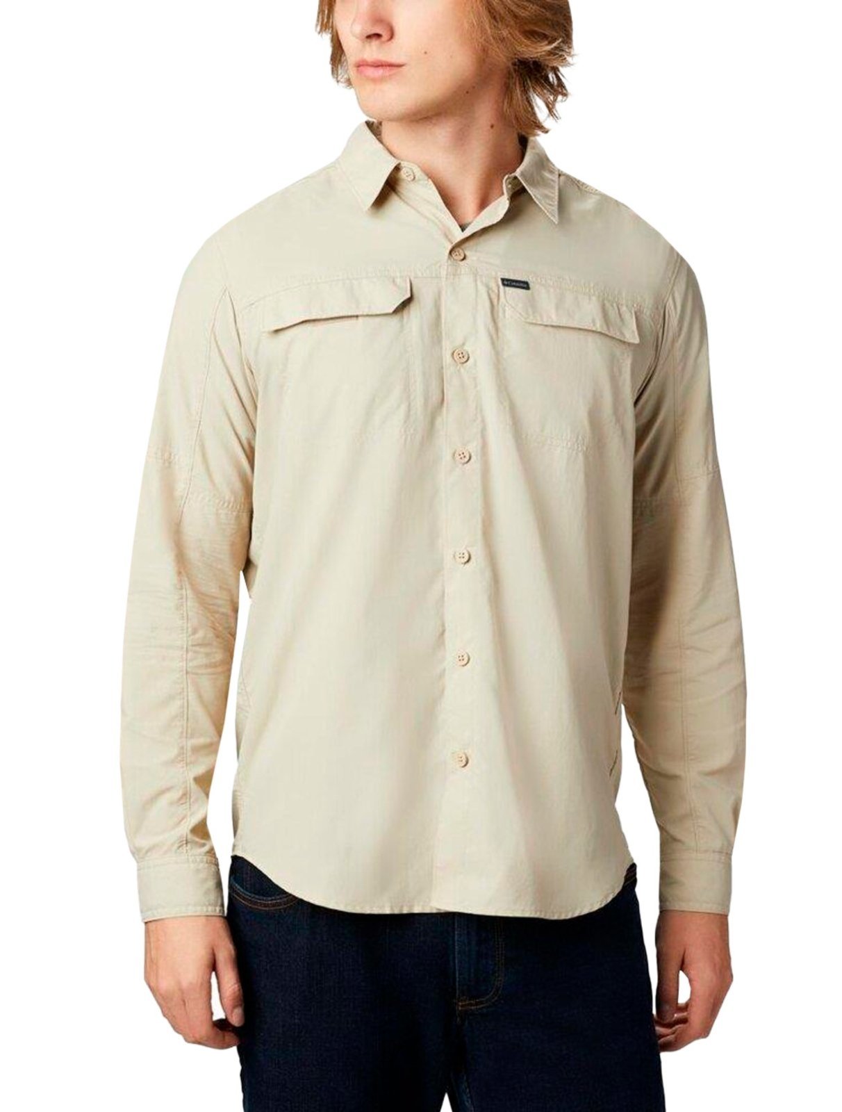 Vista 2 Camisa Columbia Silver Ridge II Fossil Cáqui Claro cáqui silver Columbia cáqui silver