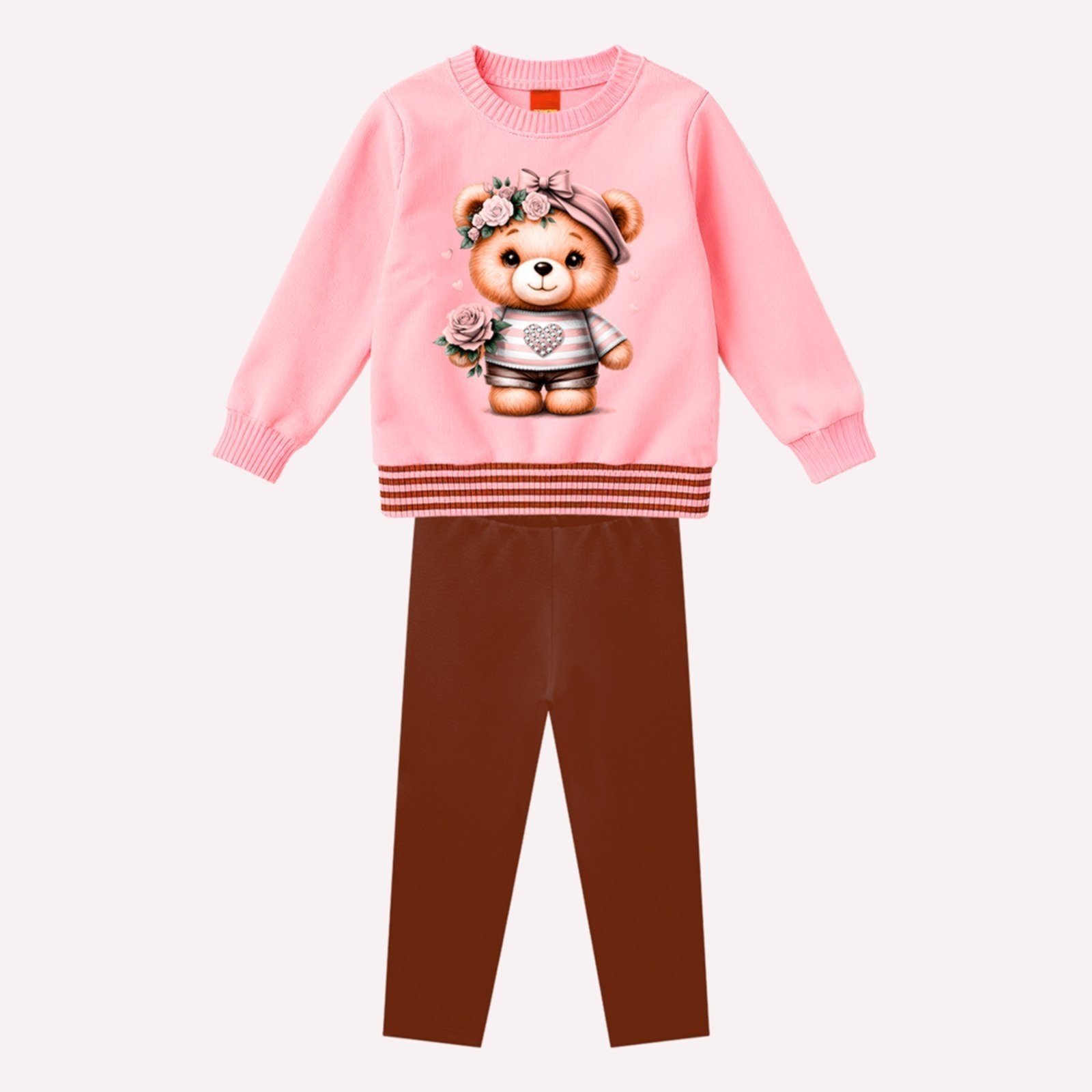 Infantil - Conjunto Menina Ursinho Kyly