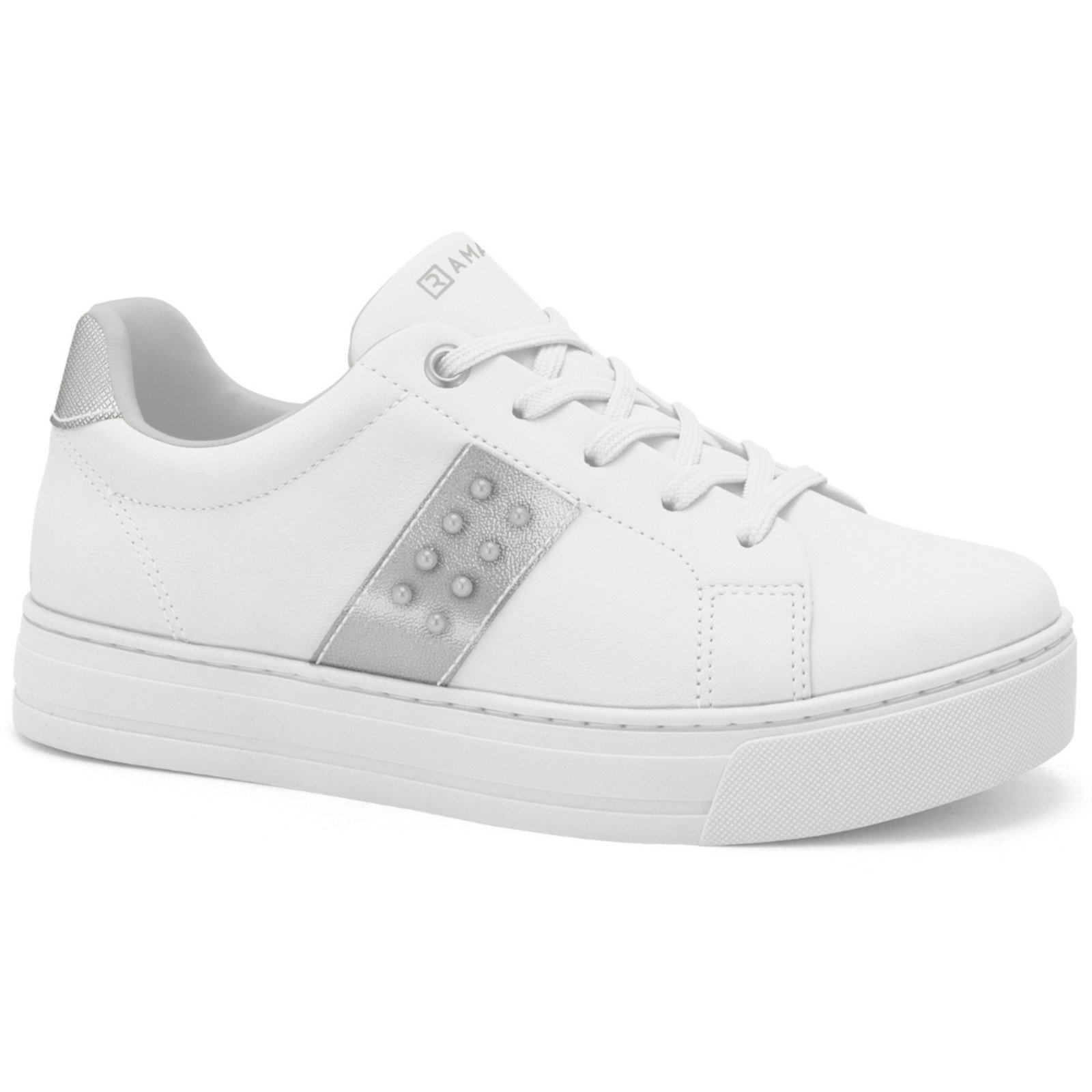 Tênis Feminino Sola Alta Branco Ramarim 2593121-3