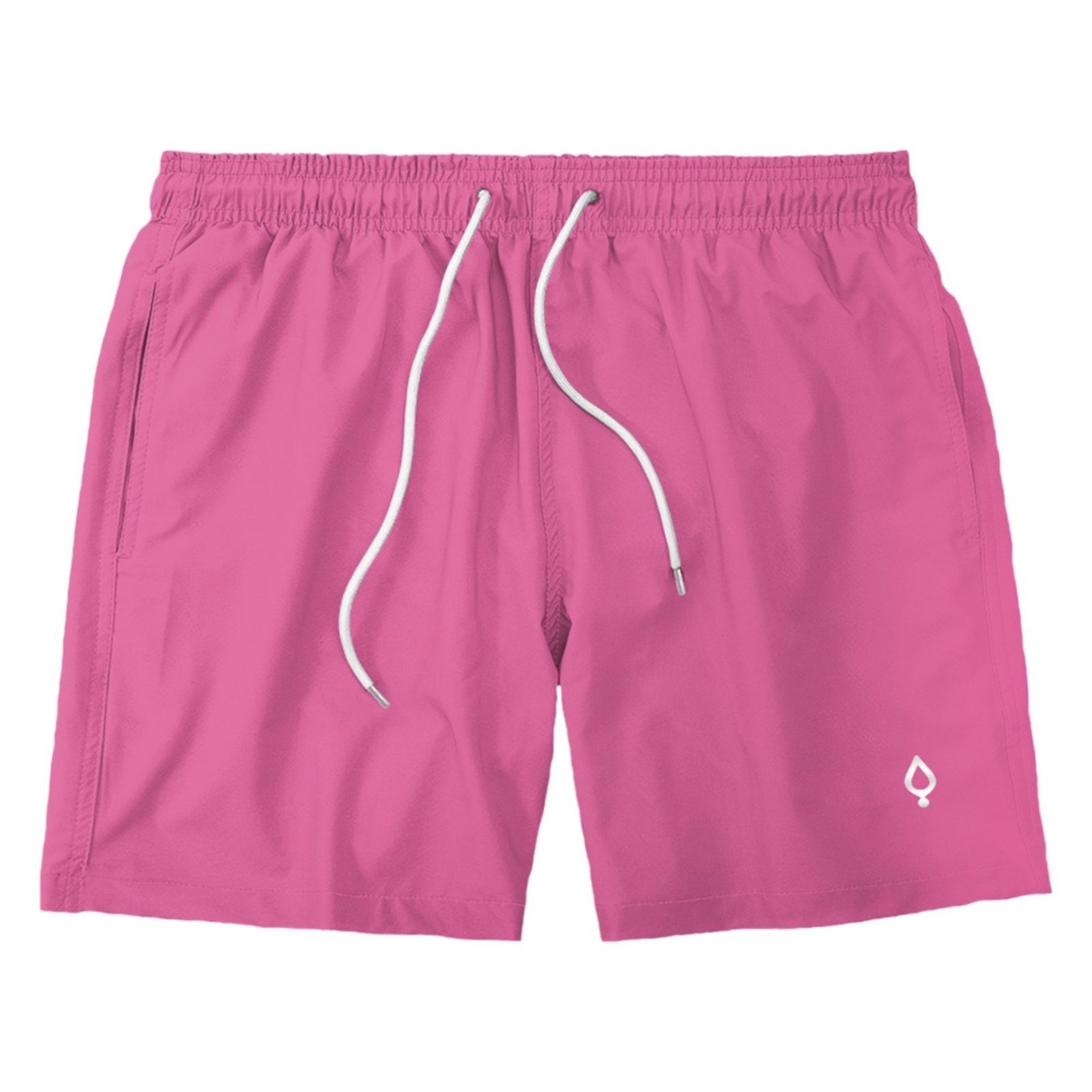 Short Bermuda Praia Tactel Liso Masculino Rosa