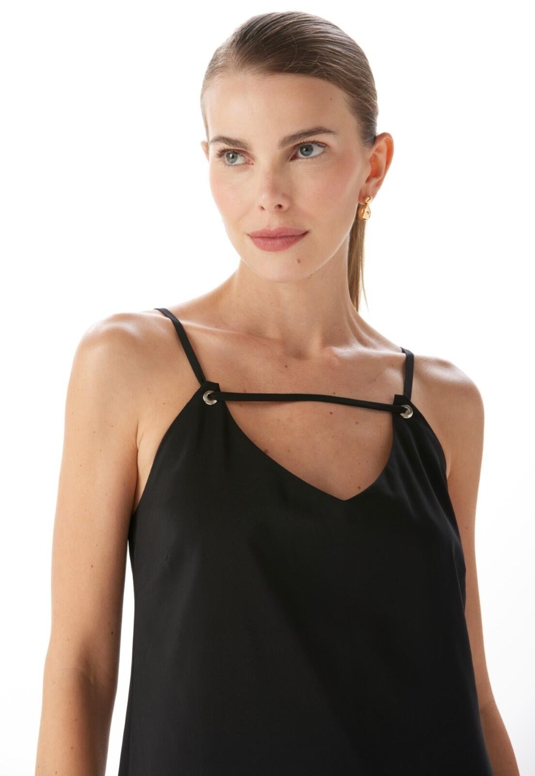 Vista 3 Vestido Midi Com Fendas Traymon Gg Traymon preto