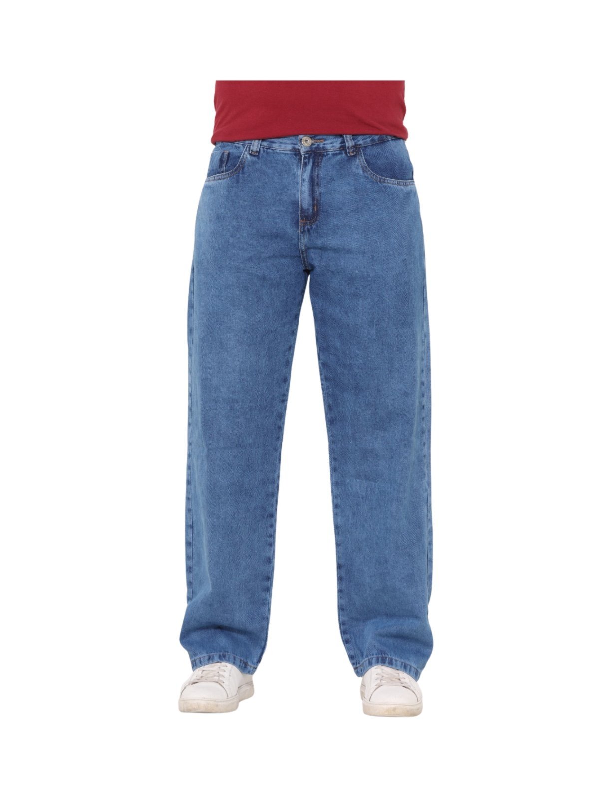 Calça Masculina Jeans Light Super Balão Manchado