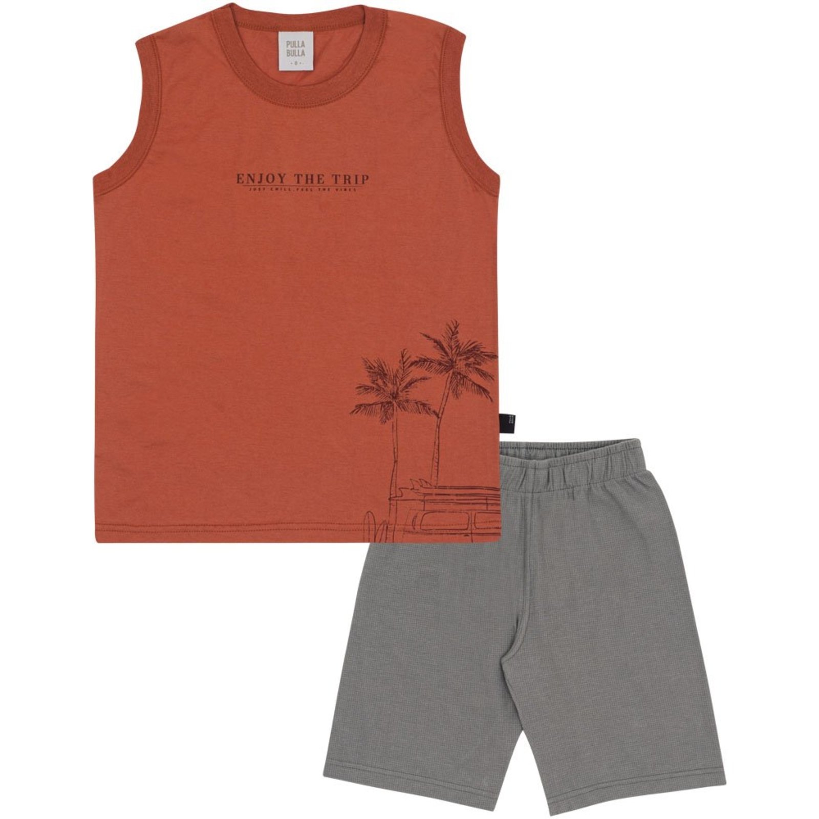 Infantil - Conjunto Vermelho Pulla Bulla Menino - 53473-1137