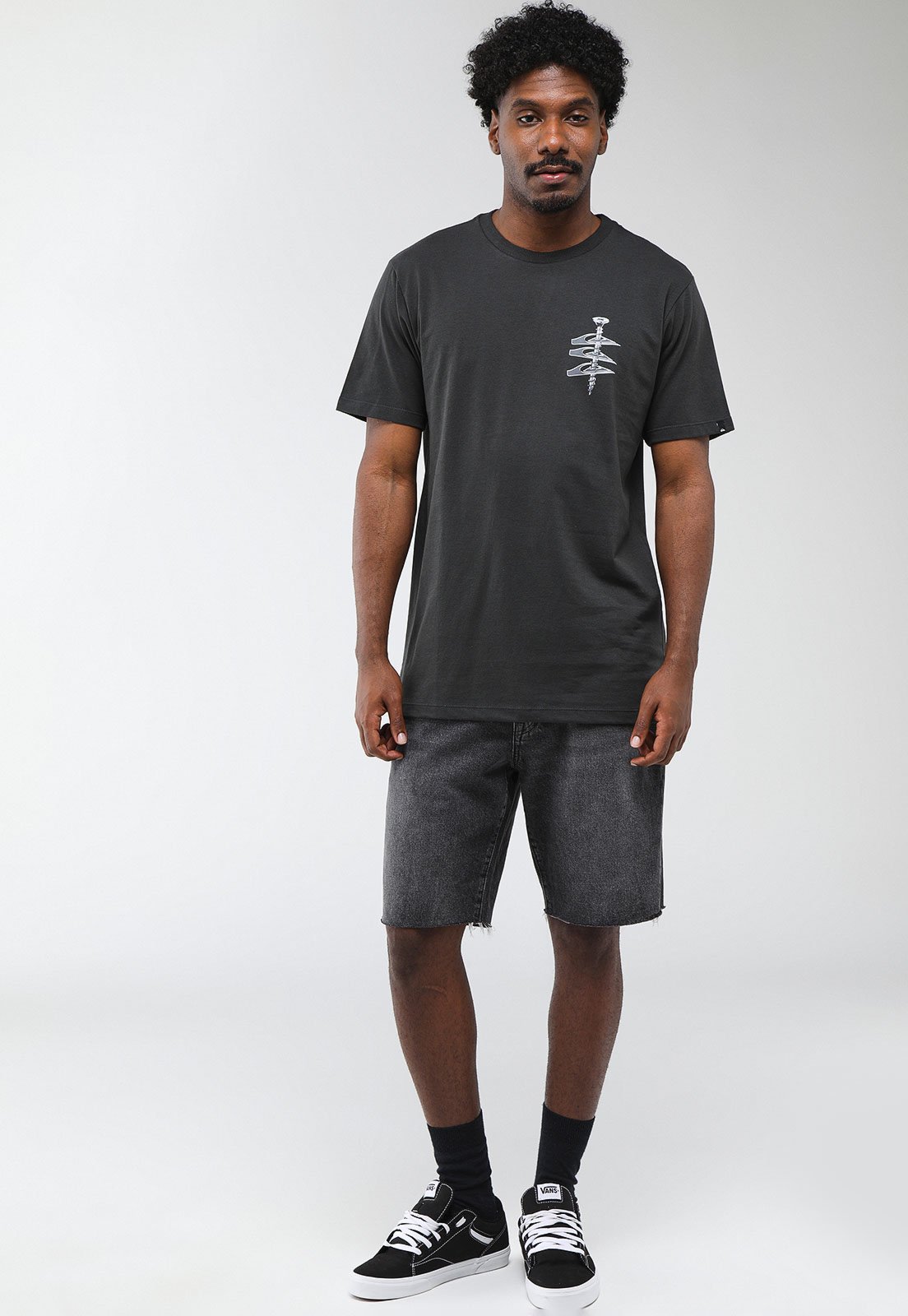 Camiseta Masculina Quiksilver Screw Loose Preta