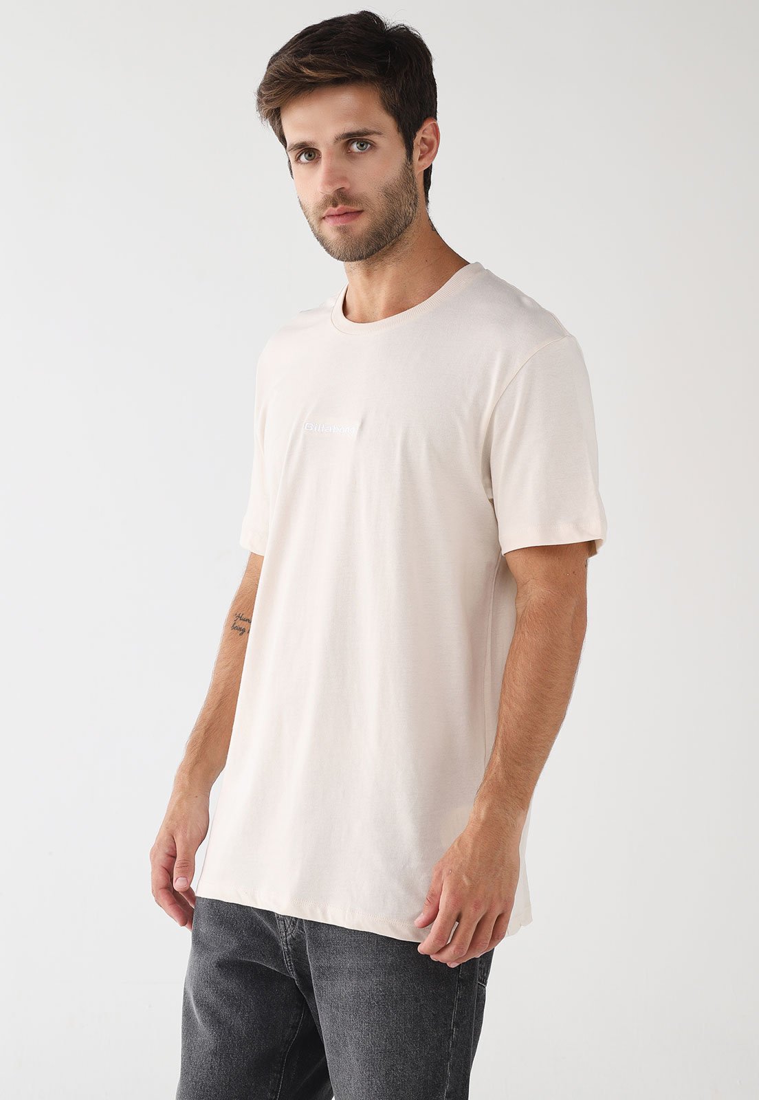 Camiseta Masculina Billabong Smitty Off-White